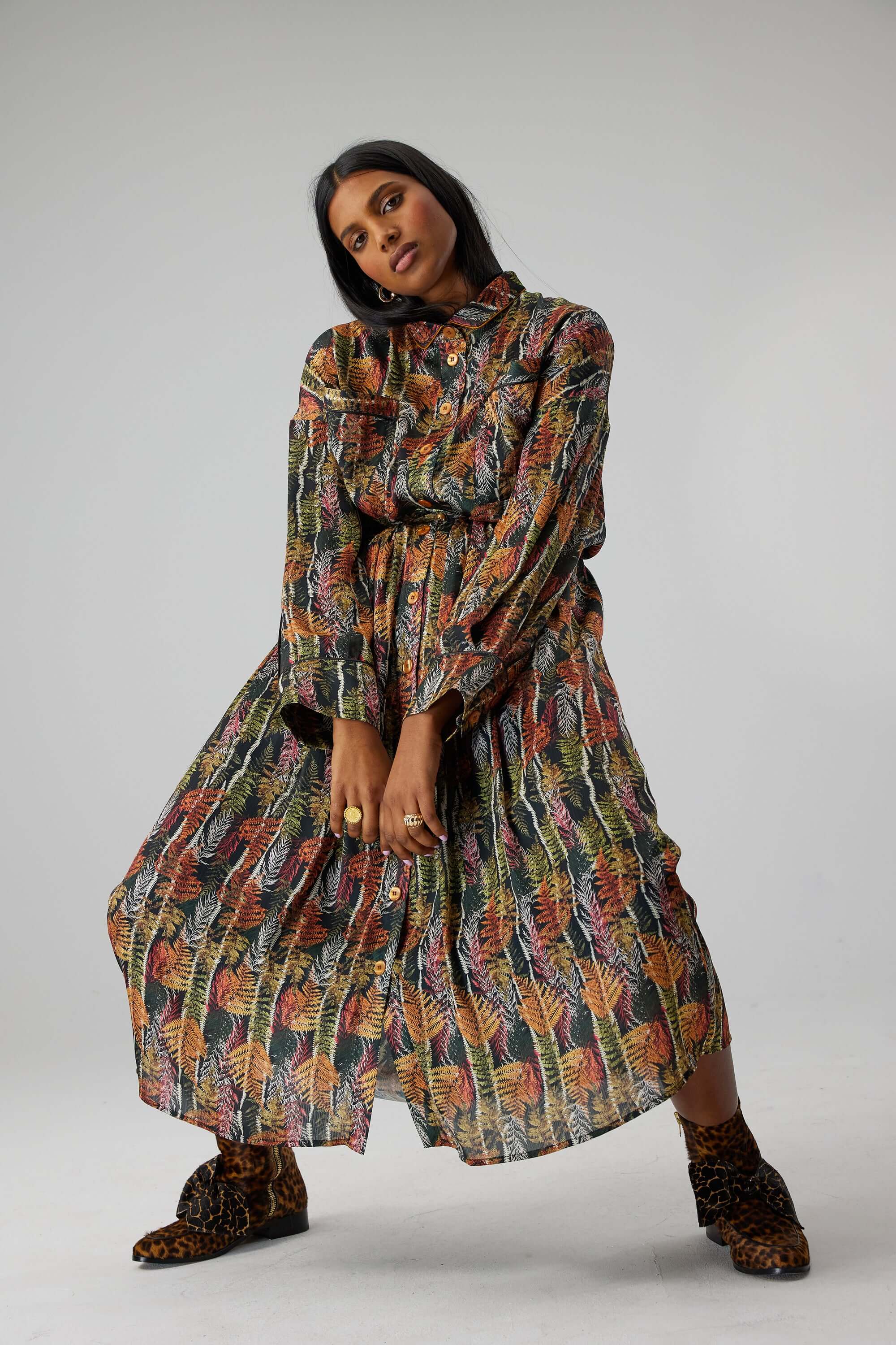 Jupon Orso en imprimé Fern