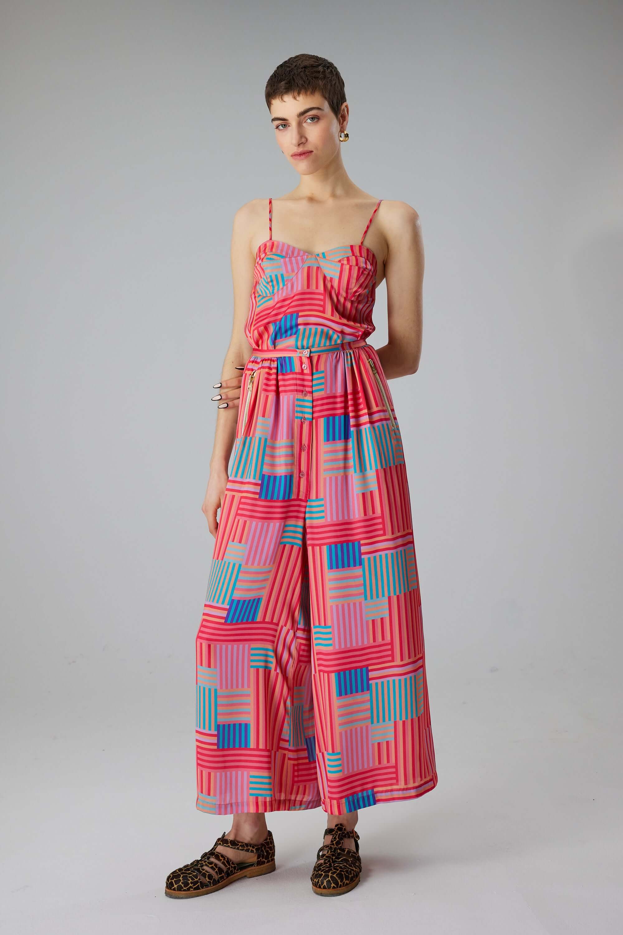 Top Nelson en imprimé Strike