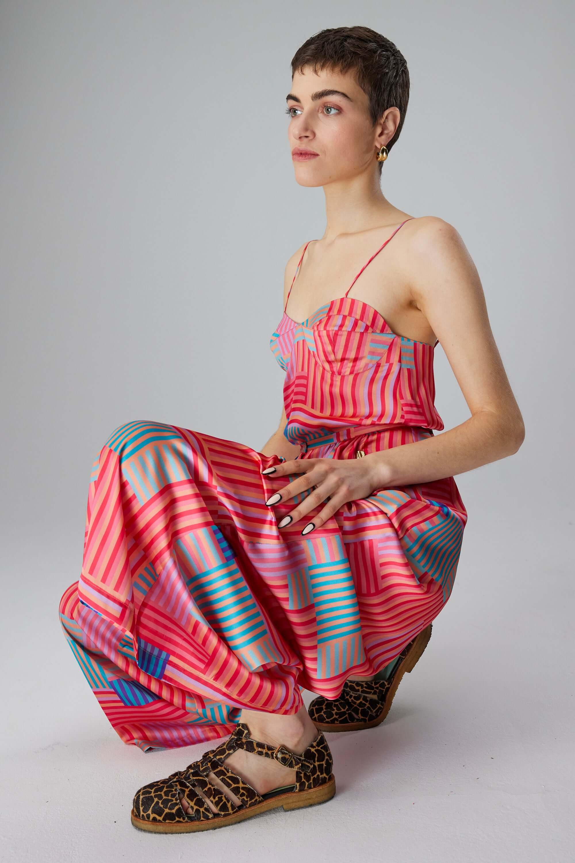 Top Nelson en imprimé Strike