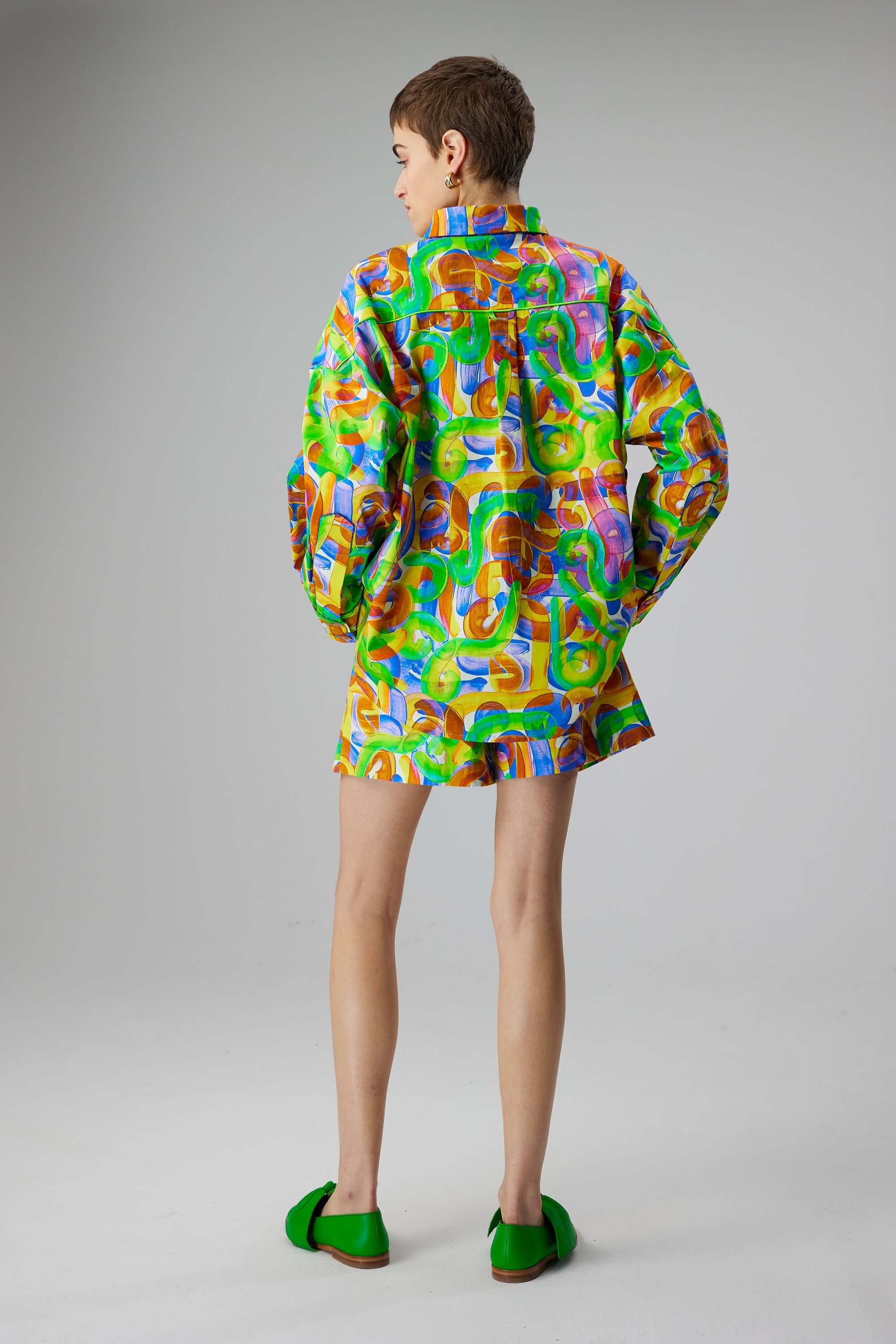 Astrée shirt in Kitrina Marshmallow print