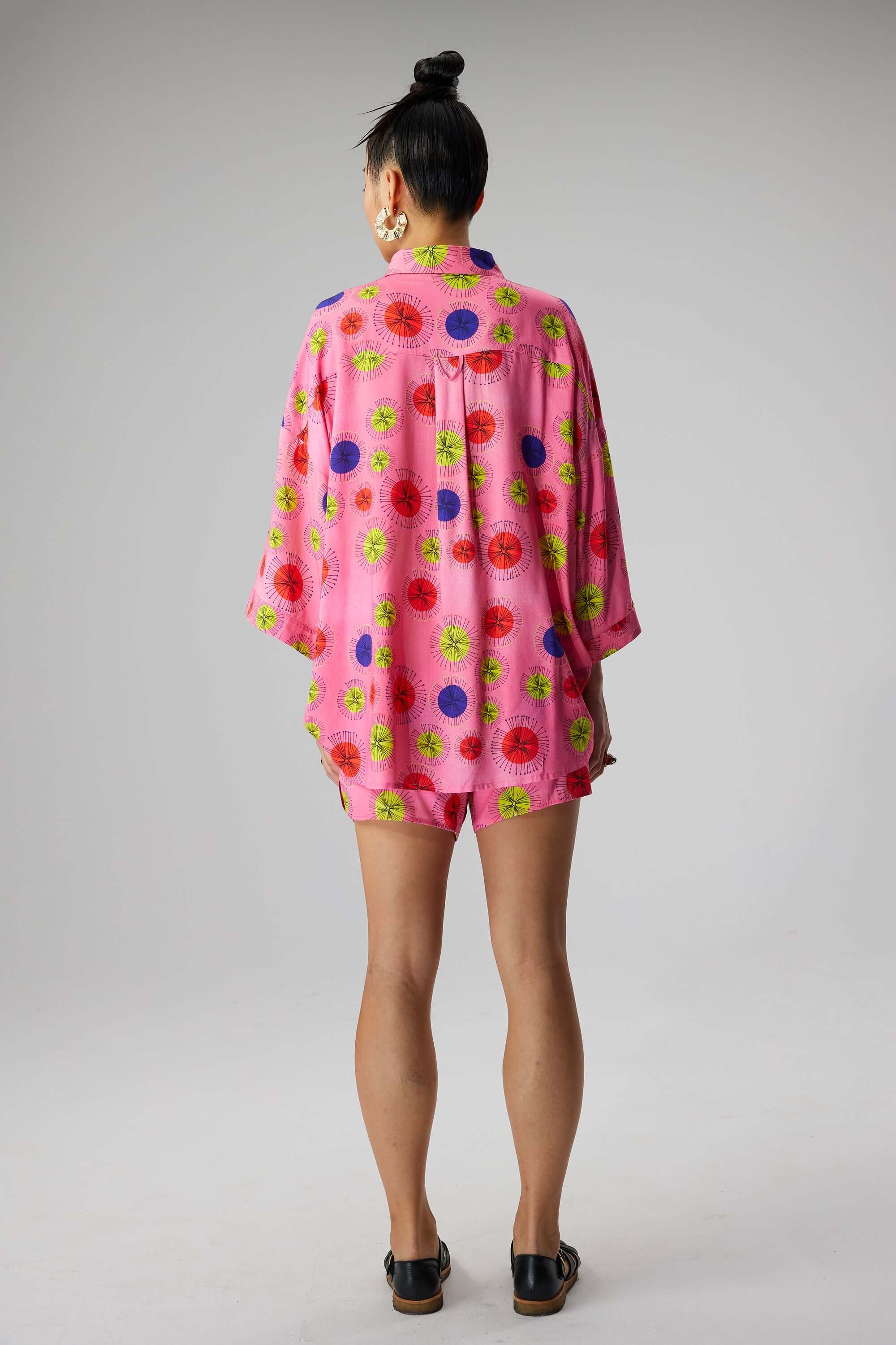 Chemise Astrée en imprimé Oursins