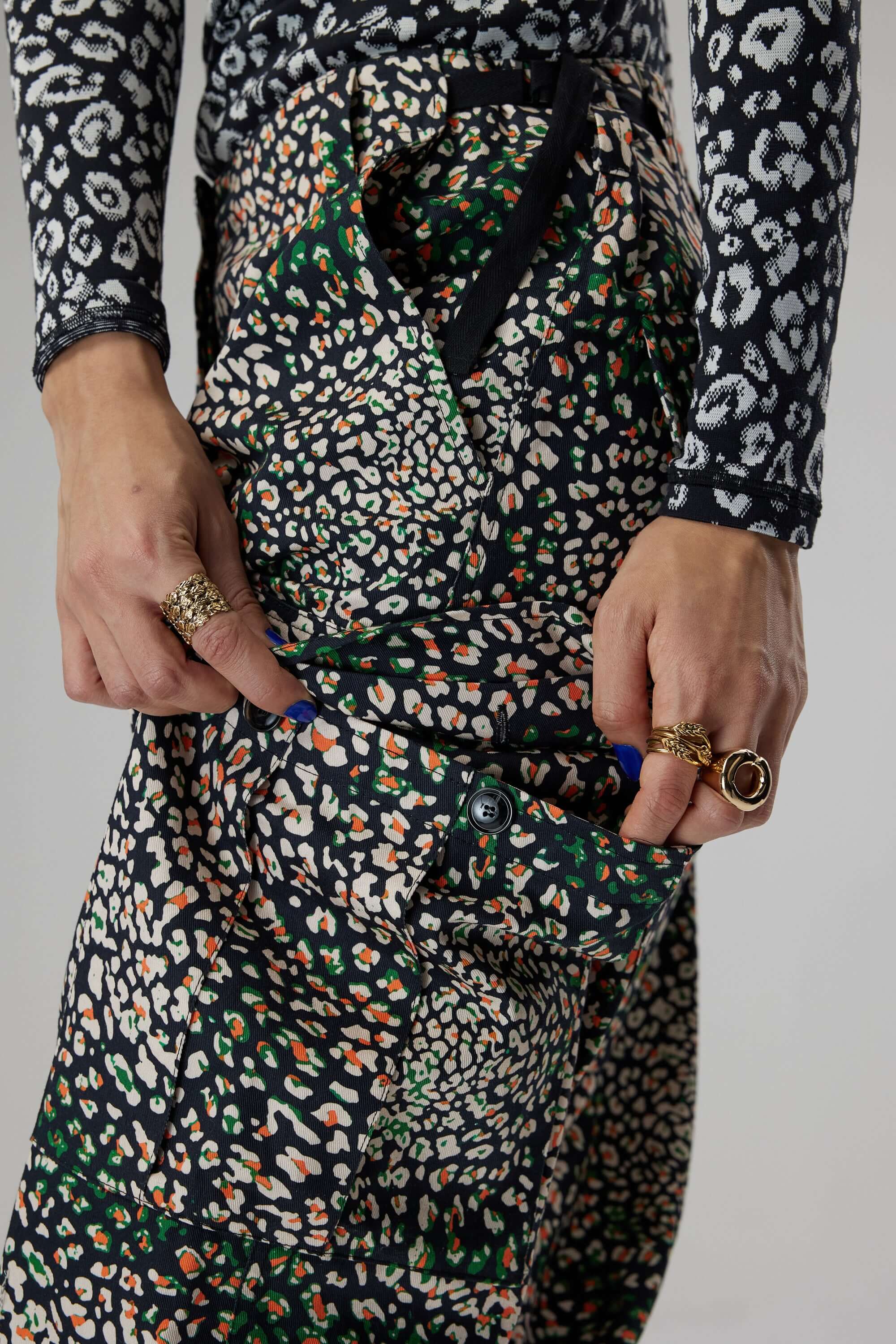 Santino pants in wild Leopard print