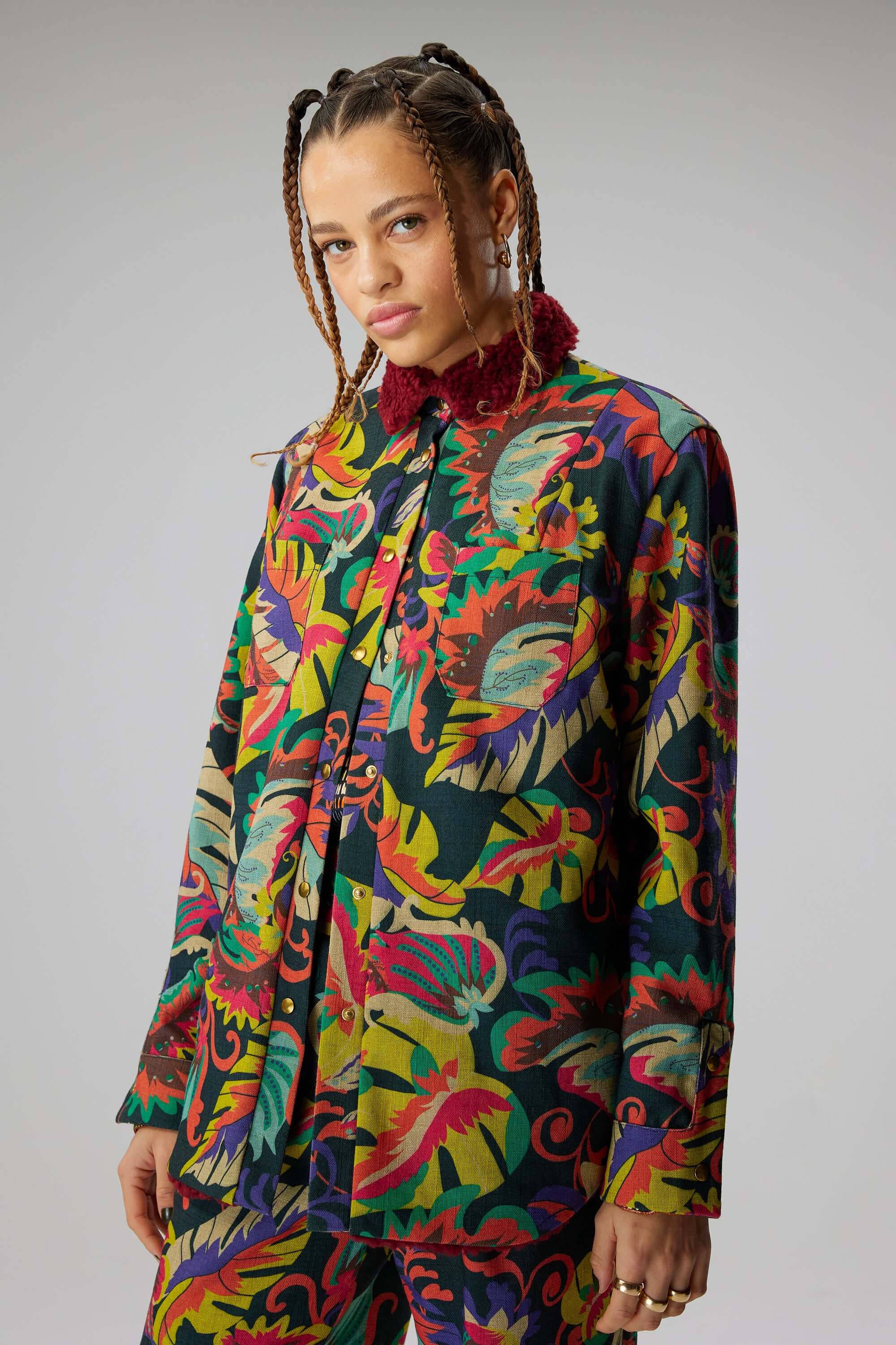 Dori overshirt in Dreamlike weave