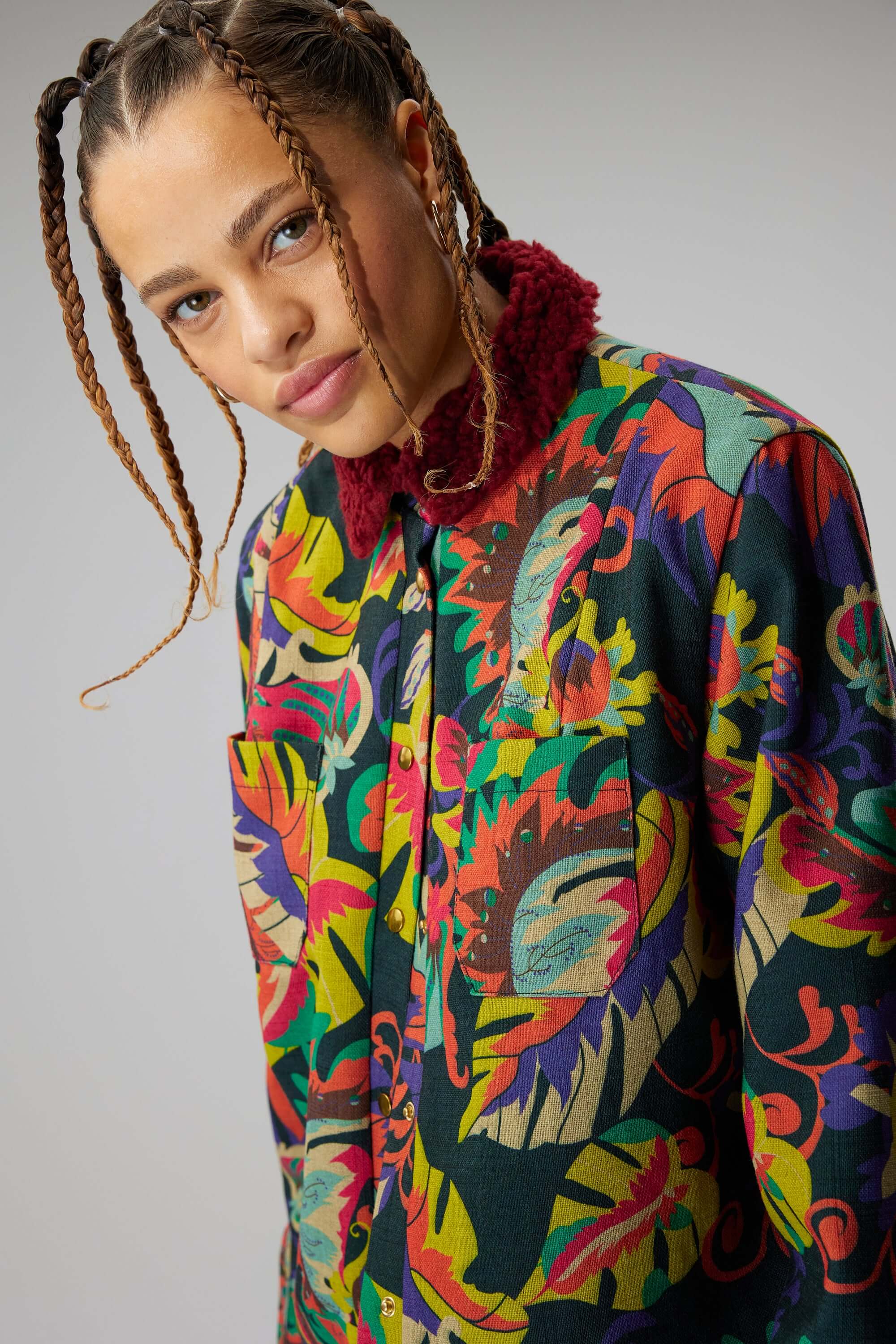 Dori overshirt in Dreamlike weave