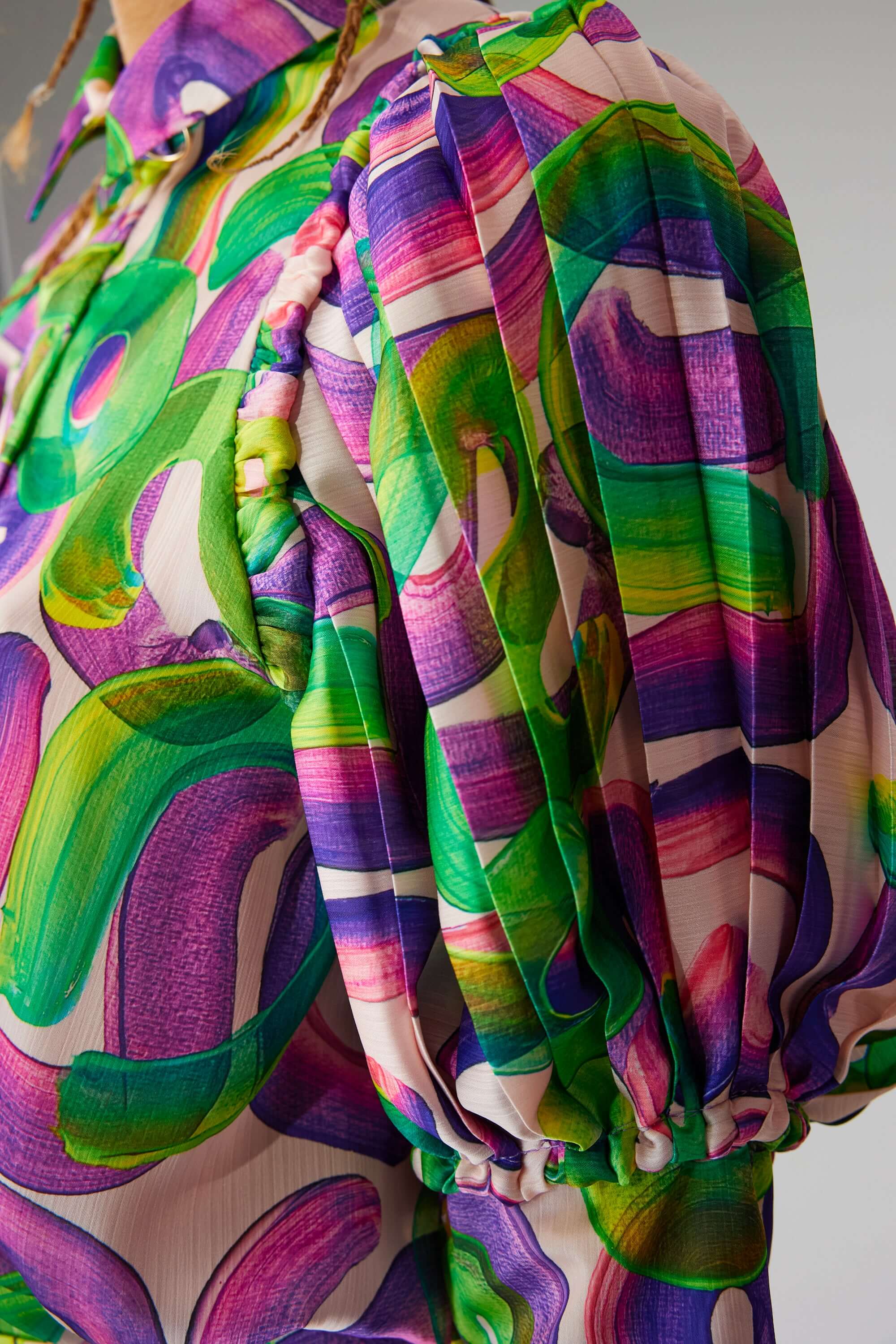 Lex shirt in Iodine Marshmallow print