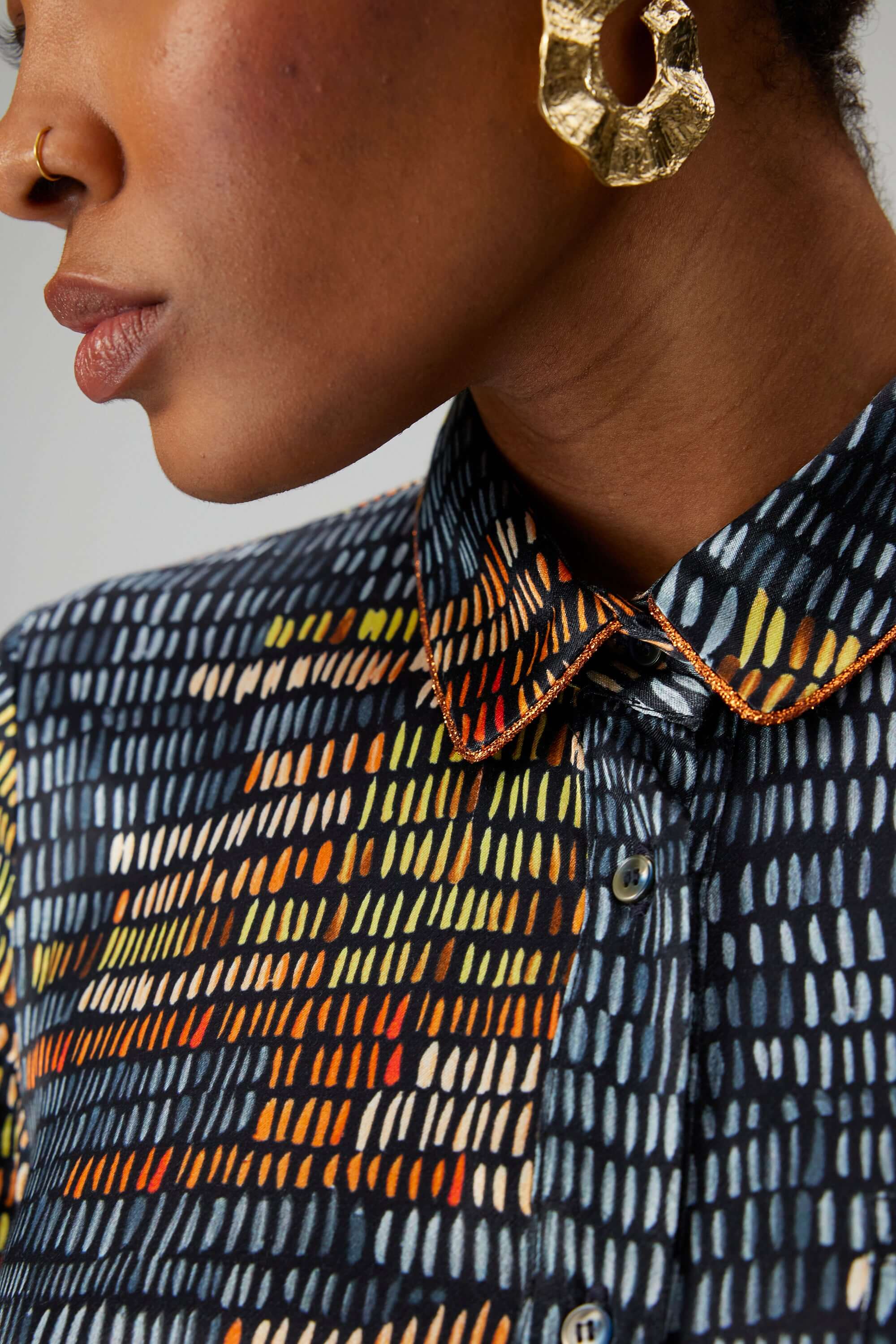 Robe Edison en imprimé Dark and stormy