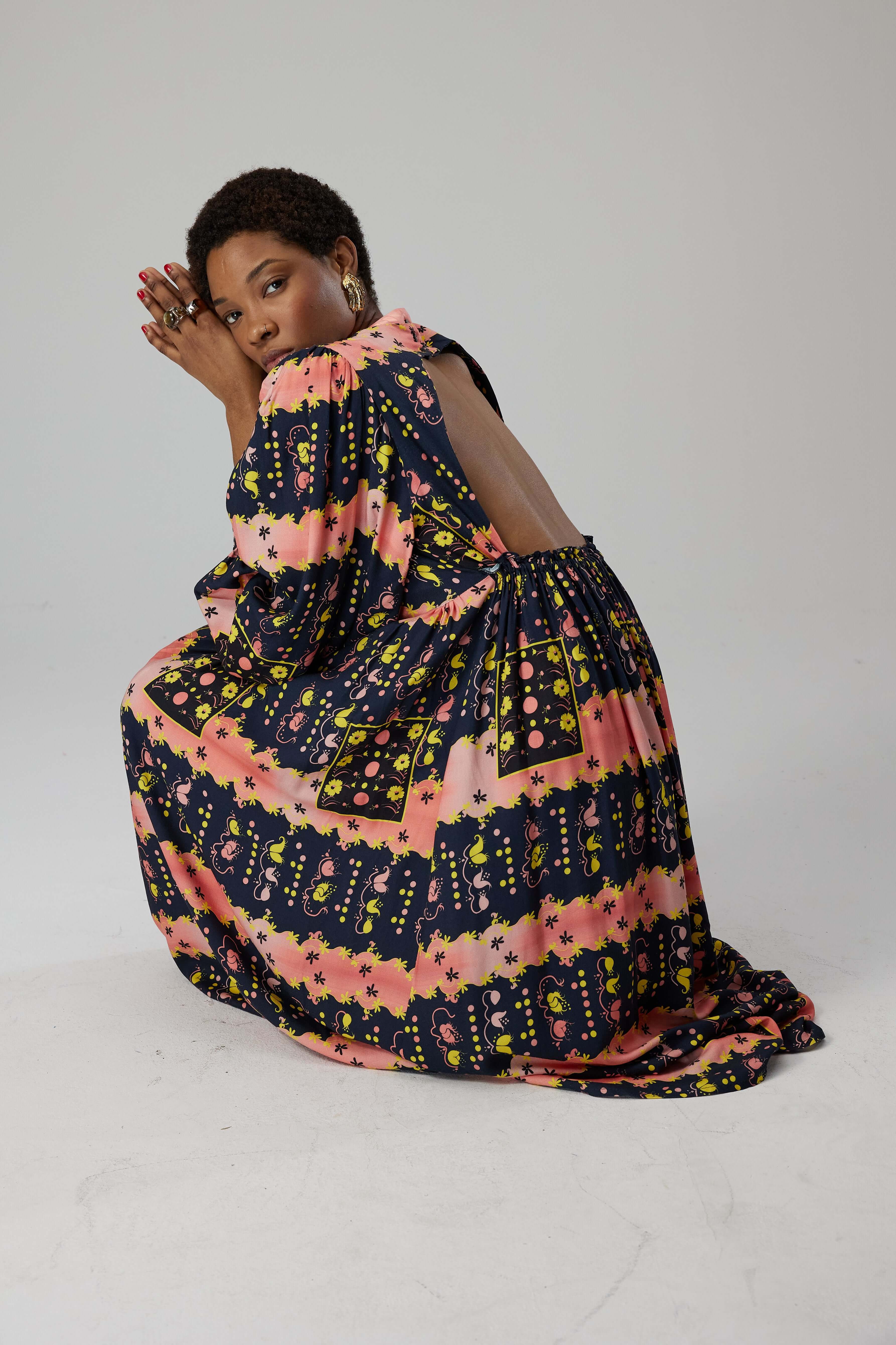 Robe Thelma en imprimé Esotérique