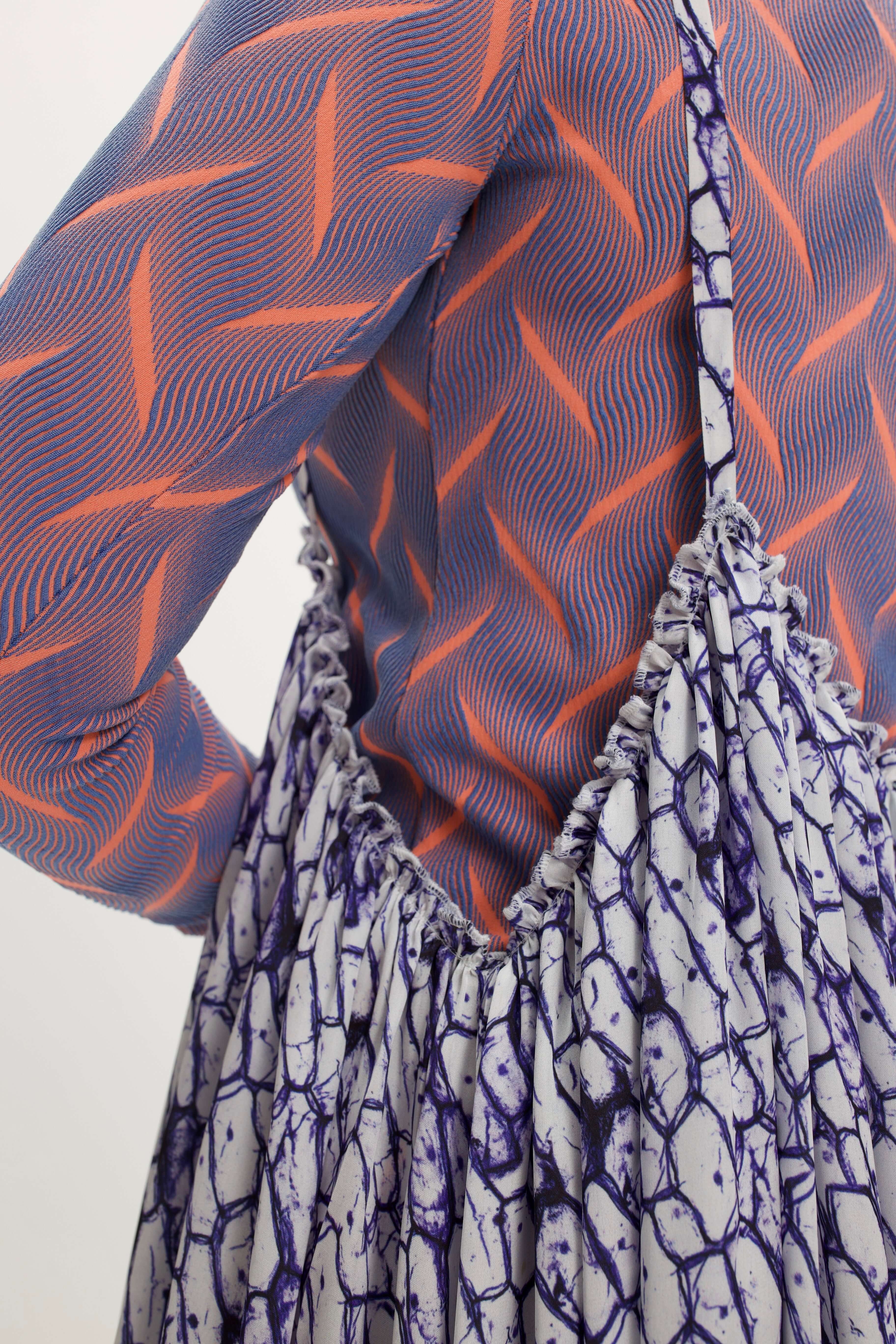 Jupe Louie en imprimé cellules encrées