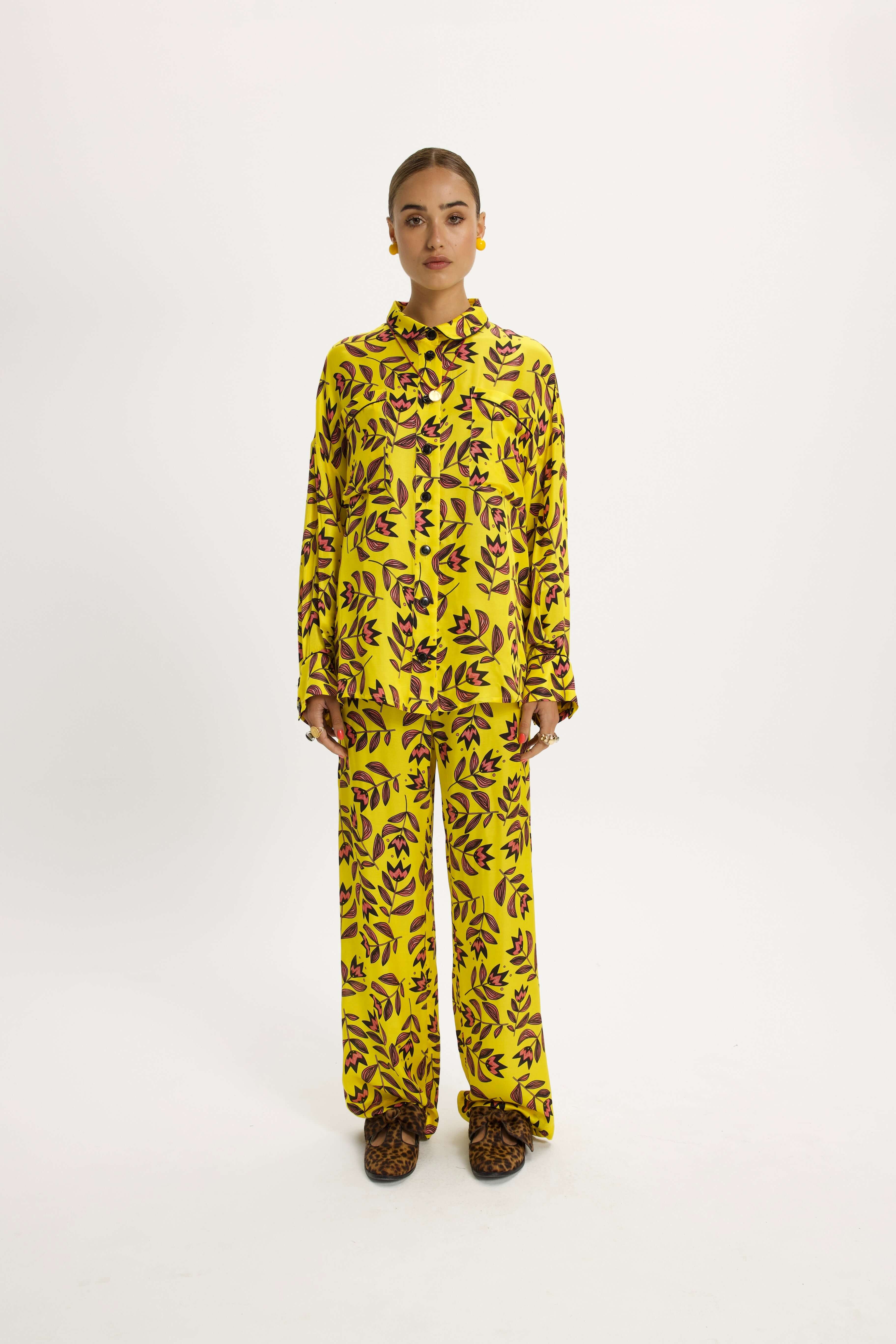 Chemise Astrée imprimée Fleur Moderne