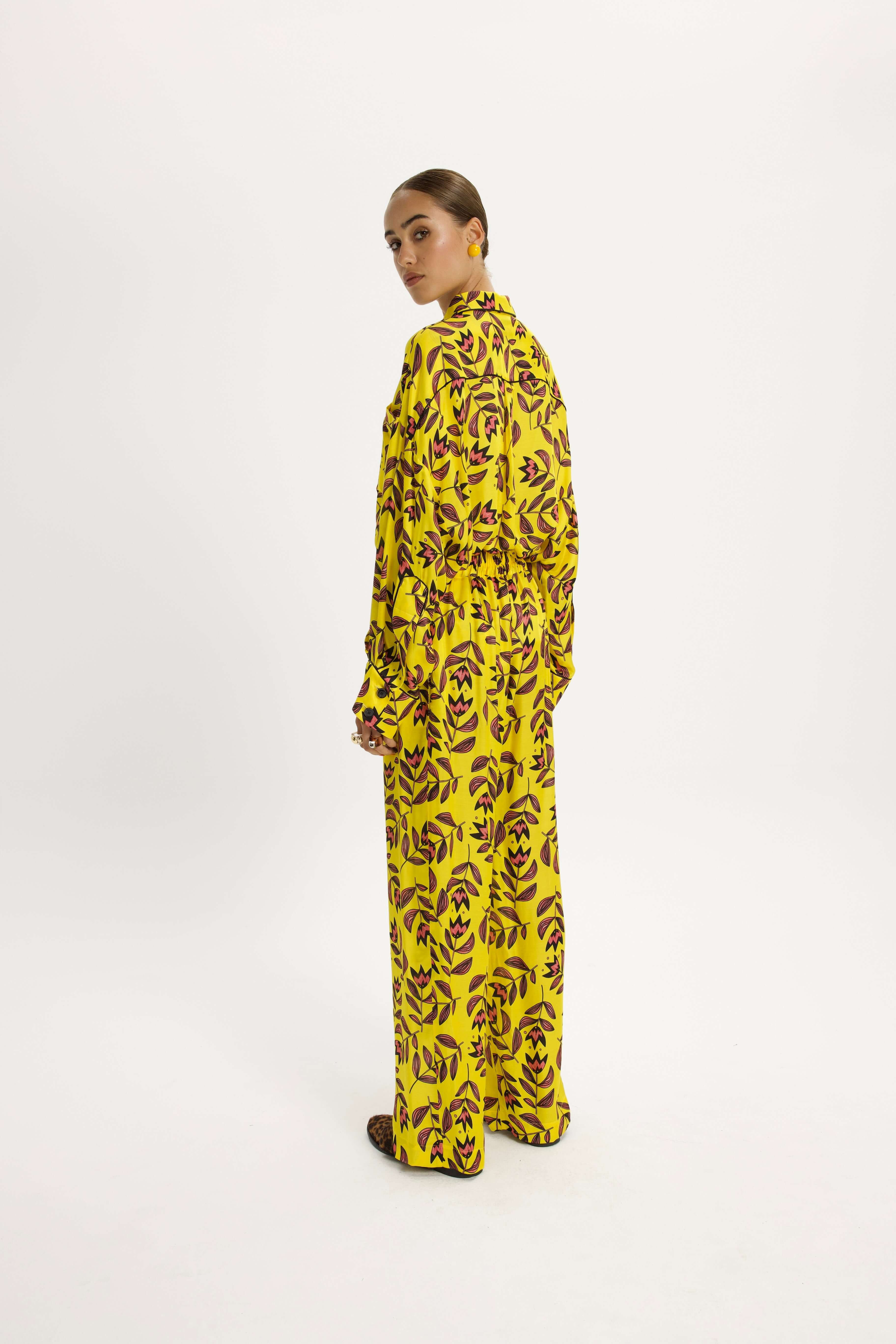 Pantalon spartacus en imprimé Fleur Moderne