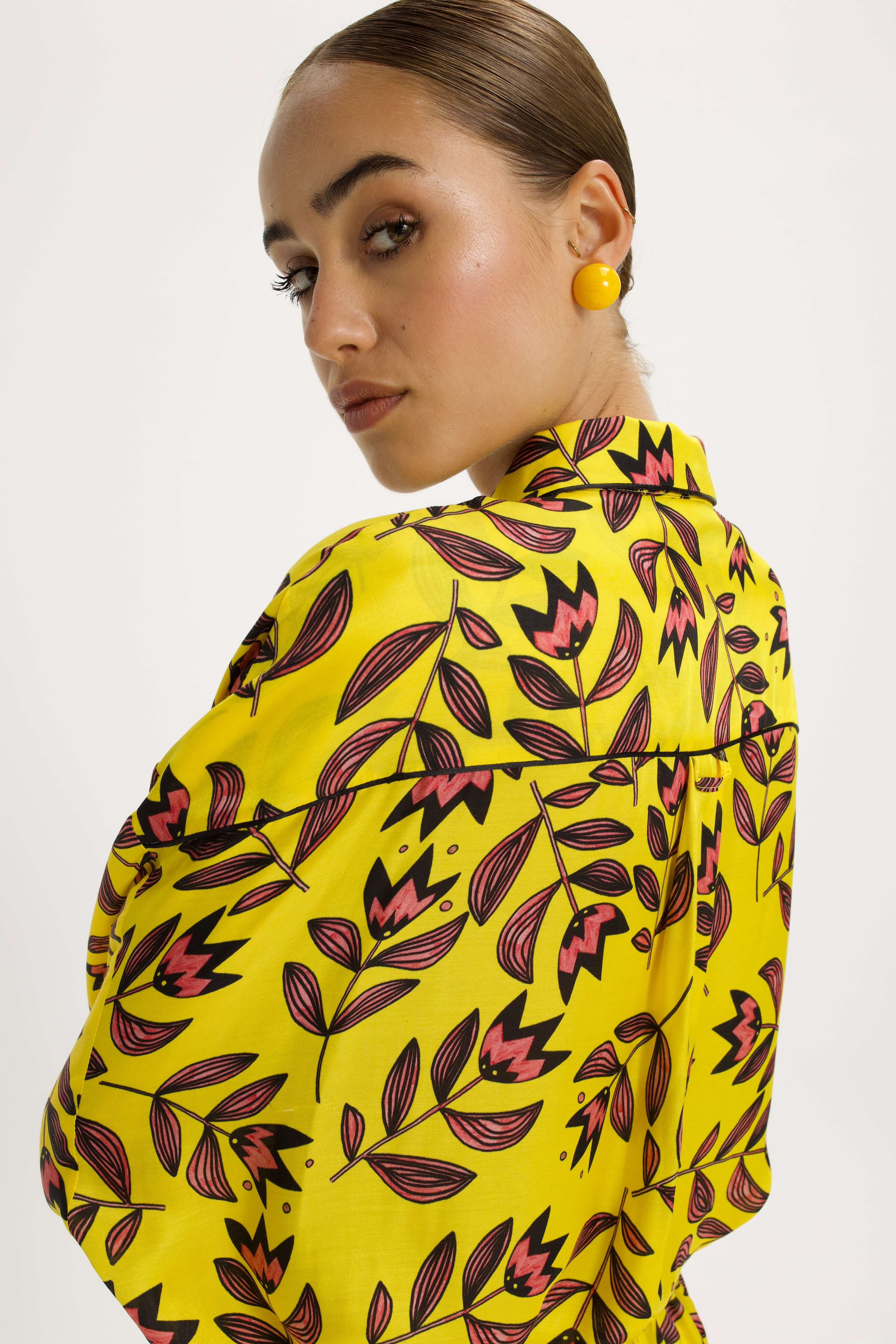 Chemise Astrée imprimée Fleur Moderne