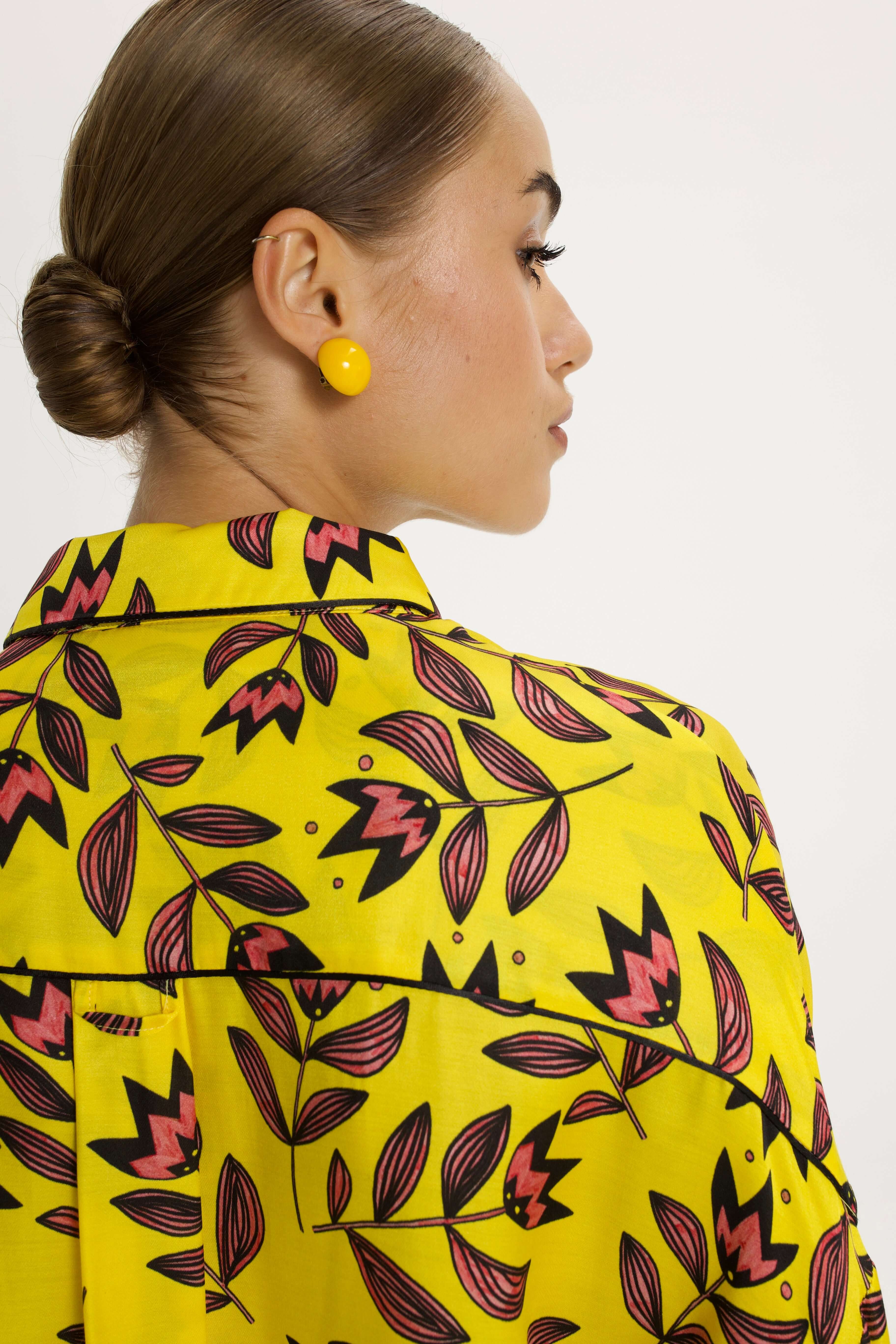 Chemise Astrée imprimée Fleur Moderne