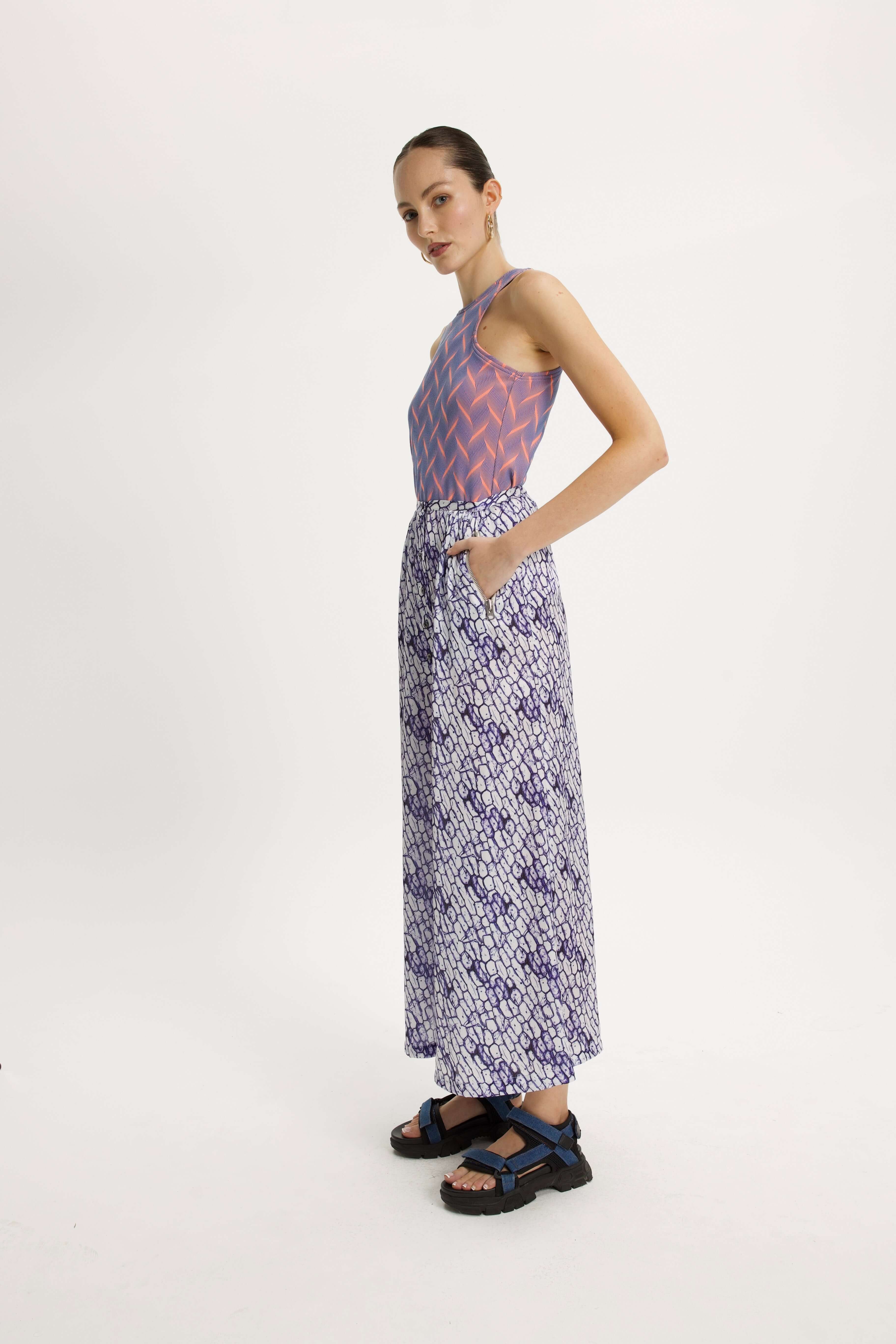 Doll Pants in Inked Cells Print