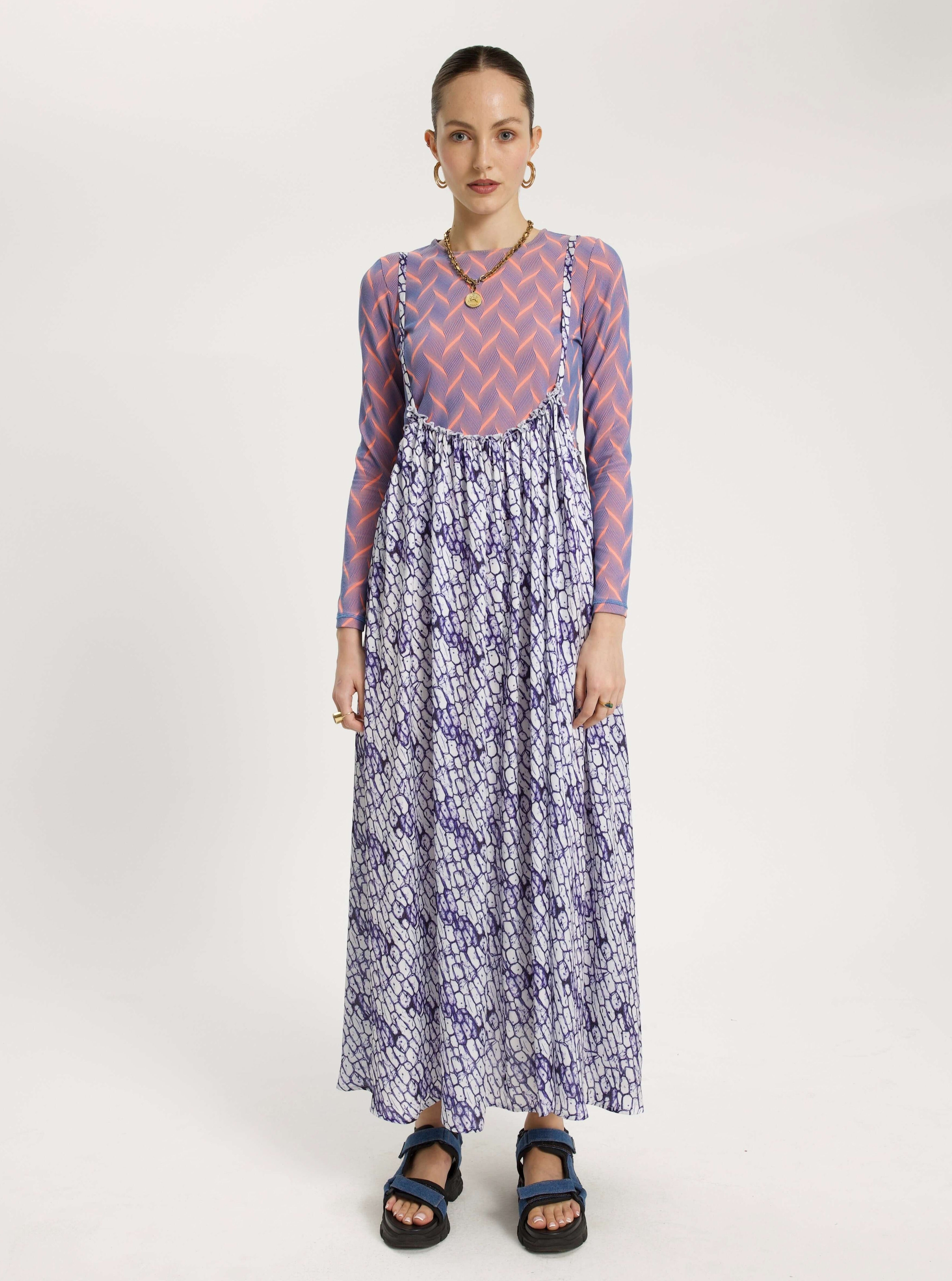 Jupe Louie en imprimé cellules encrées