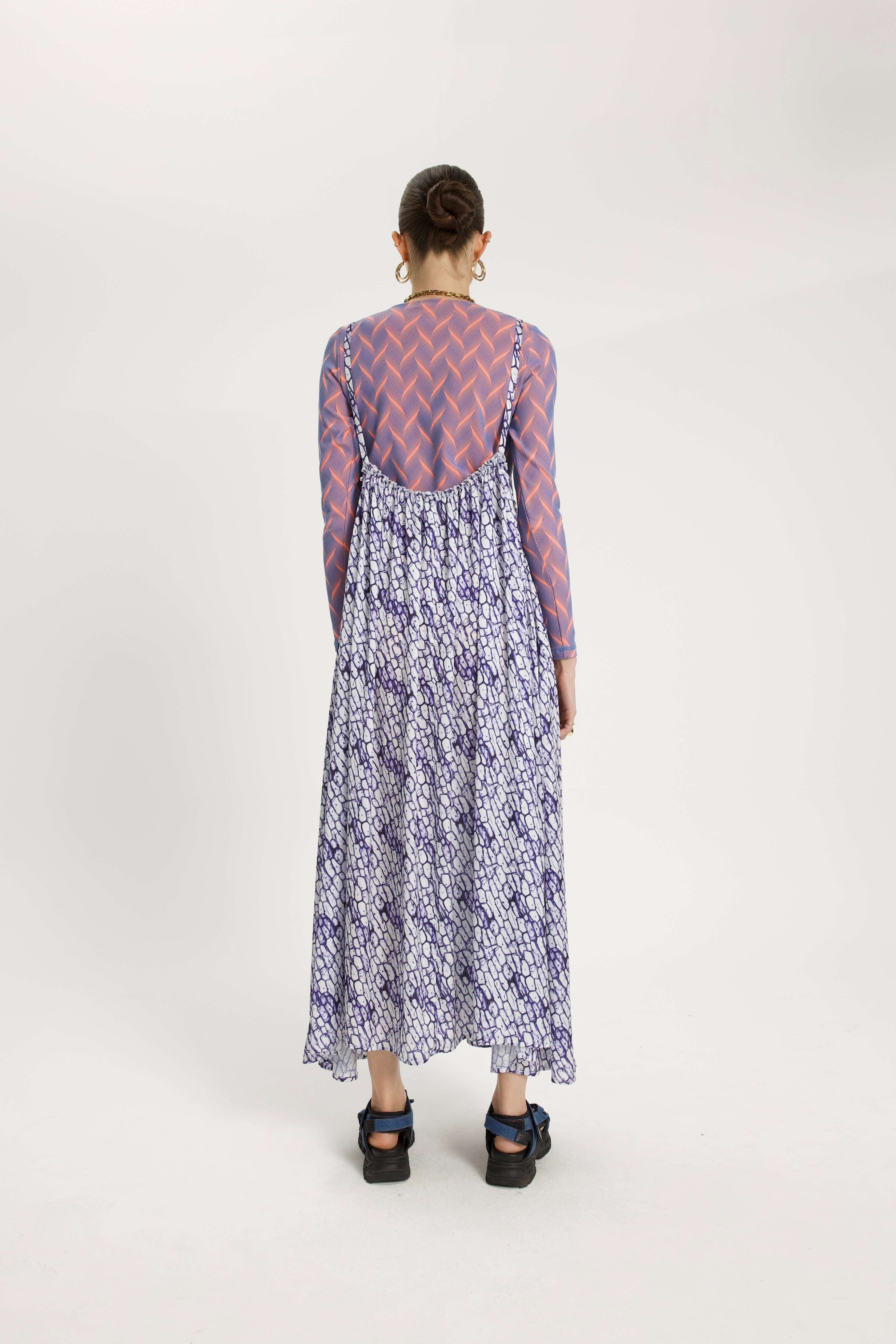 Jupe Louie en imprimé cellules encrées