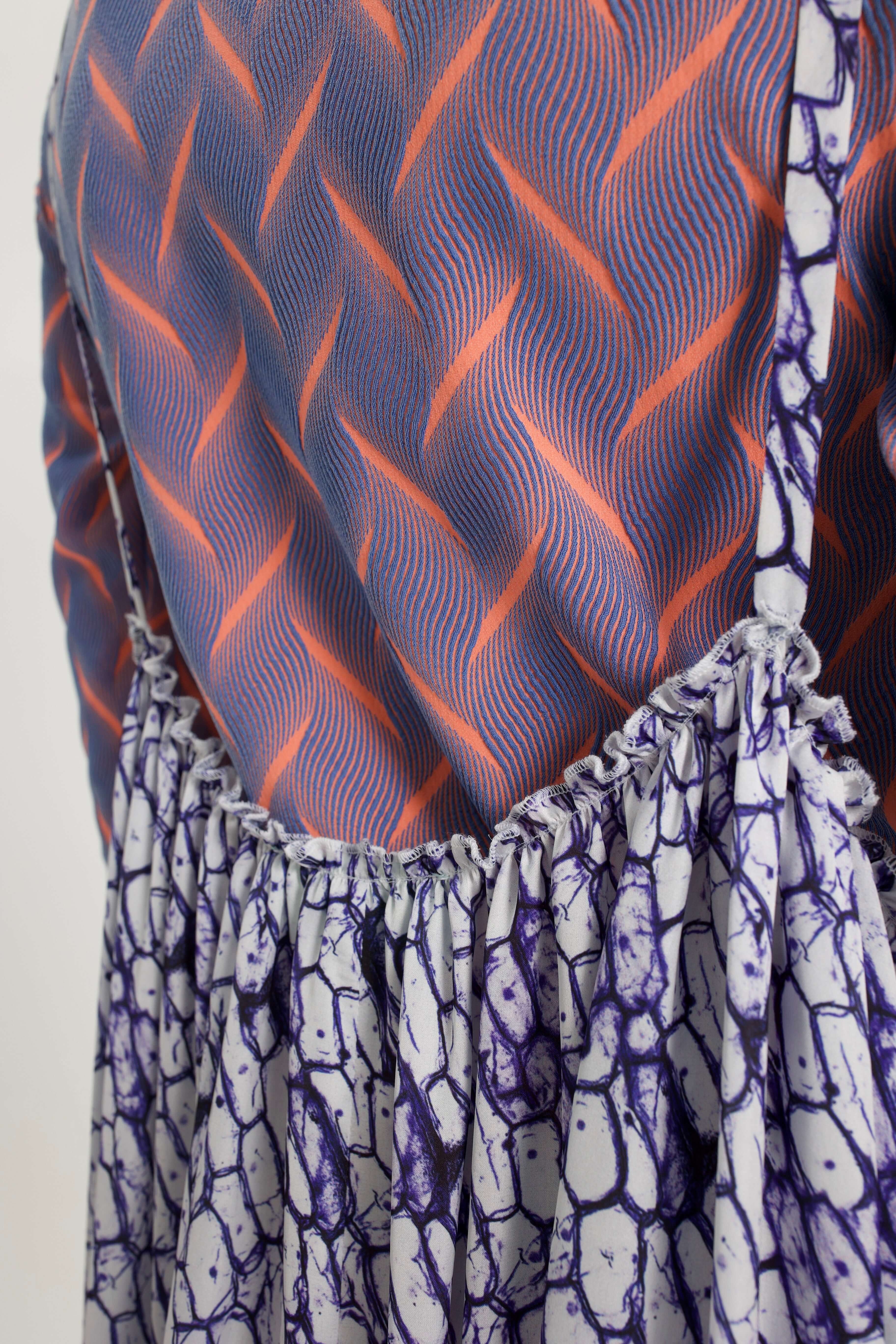 Jupe Louie en imprimé cellules encrées