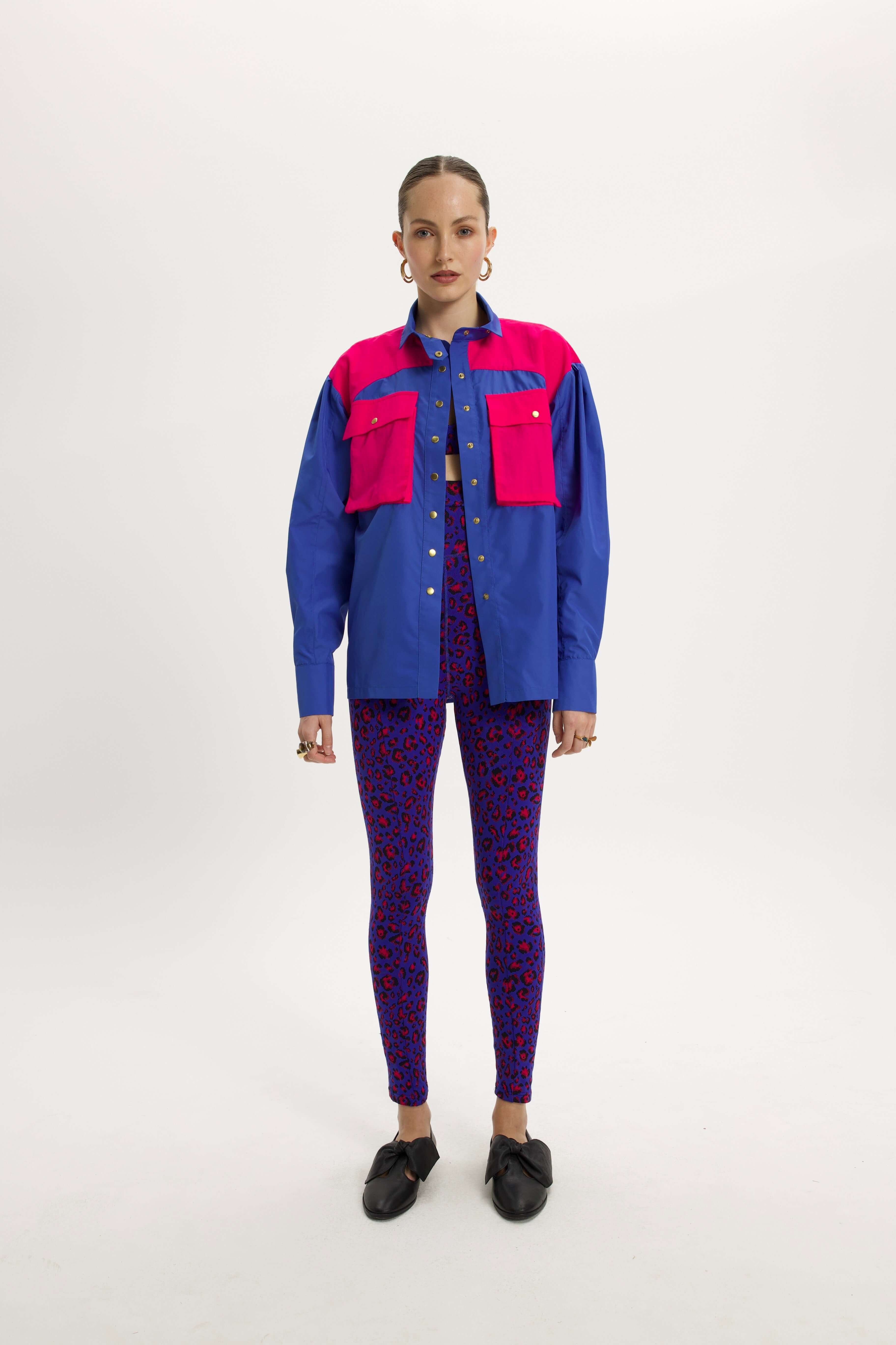 Elwood shirt in Pacific Stabilo weave