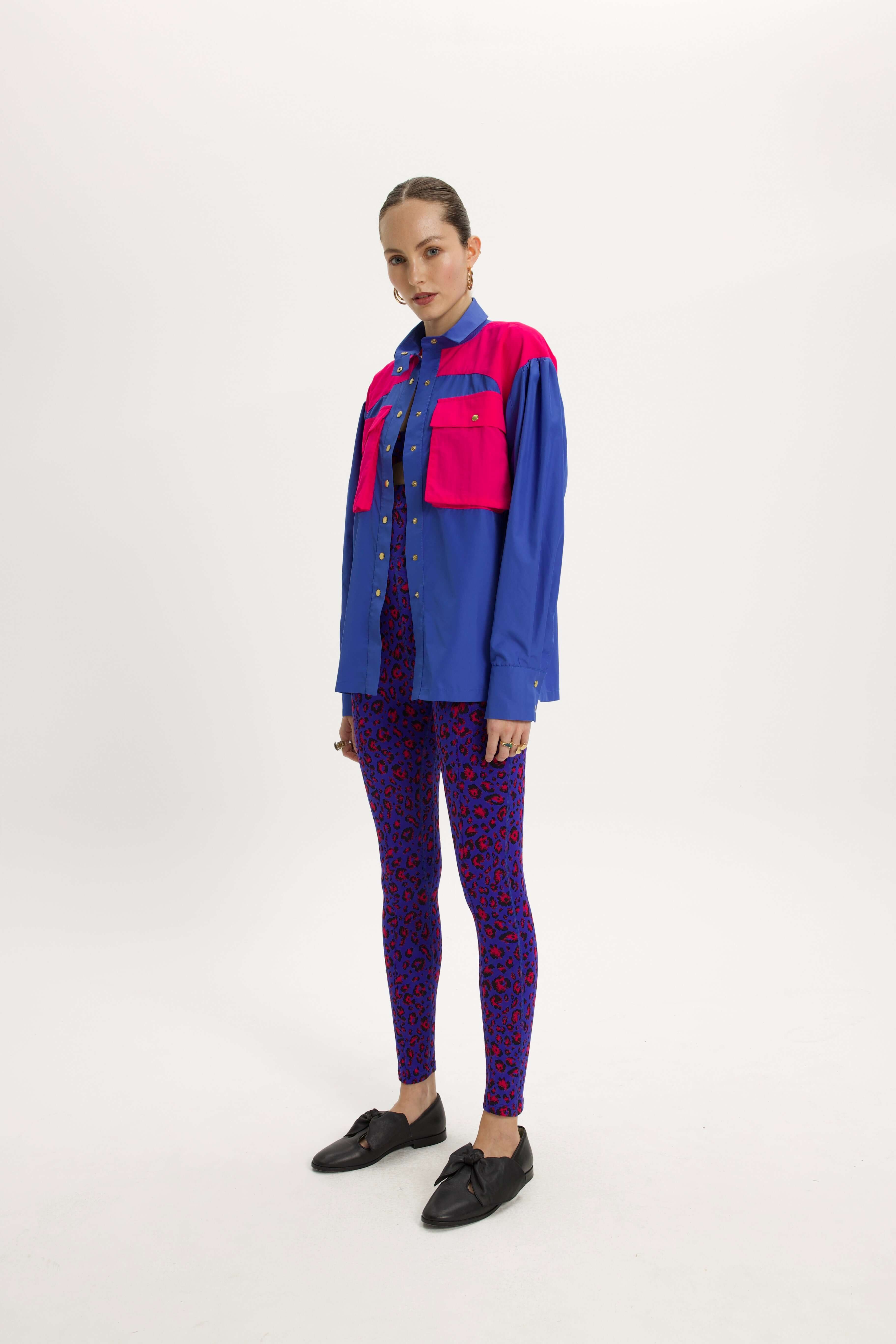 Elwood shirt in Pacific Stabilo weave