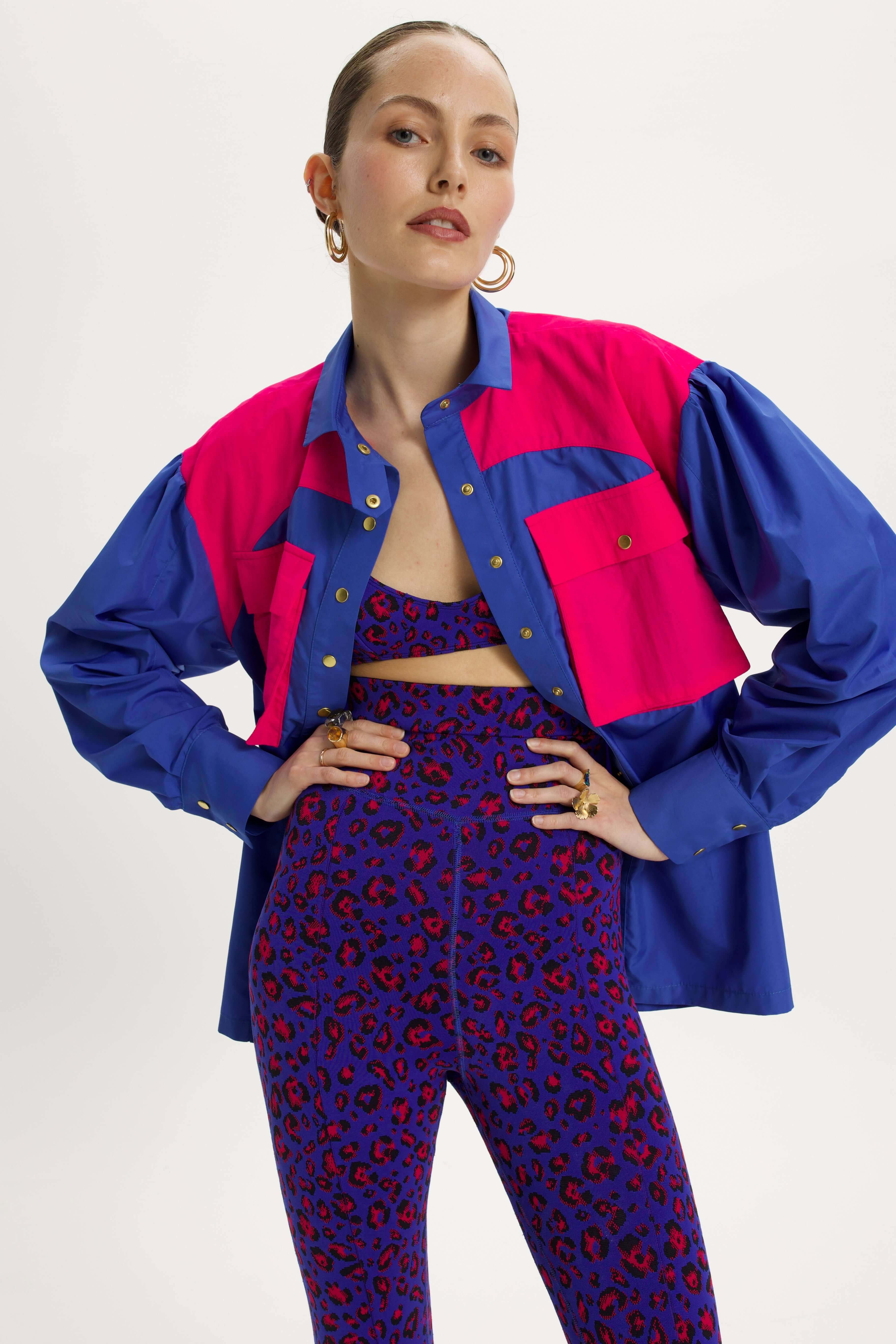 Elwood shirt in Pacific Stabilo weave