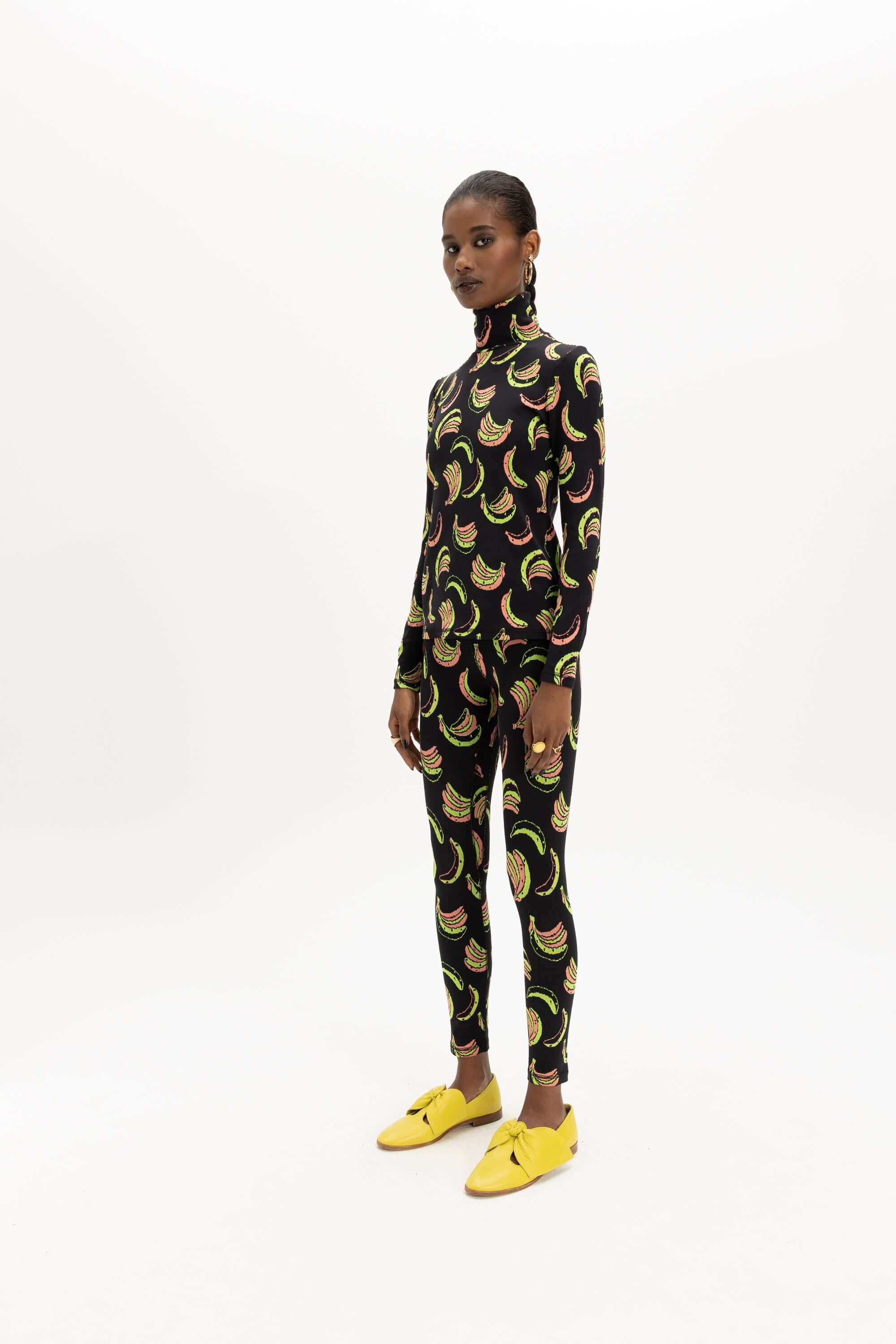 Legging Glue en jersey Banane