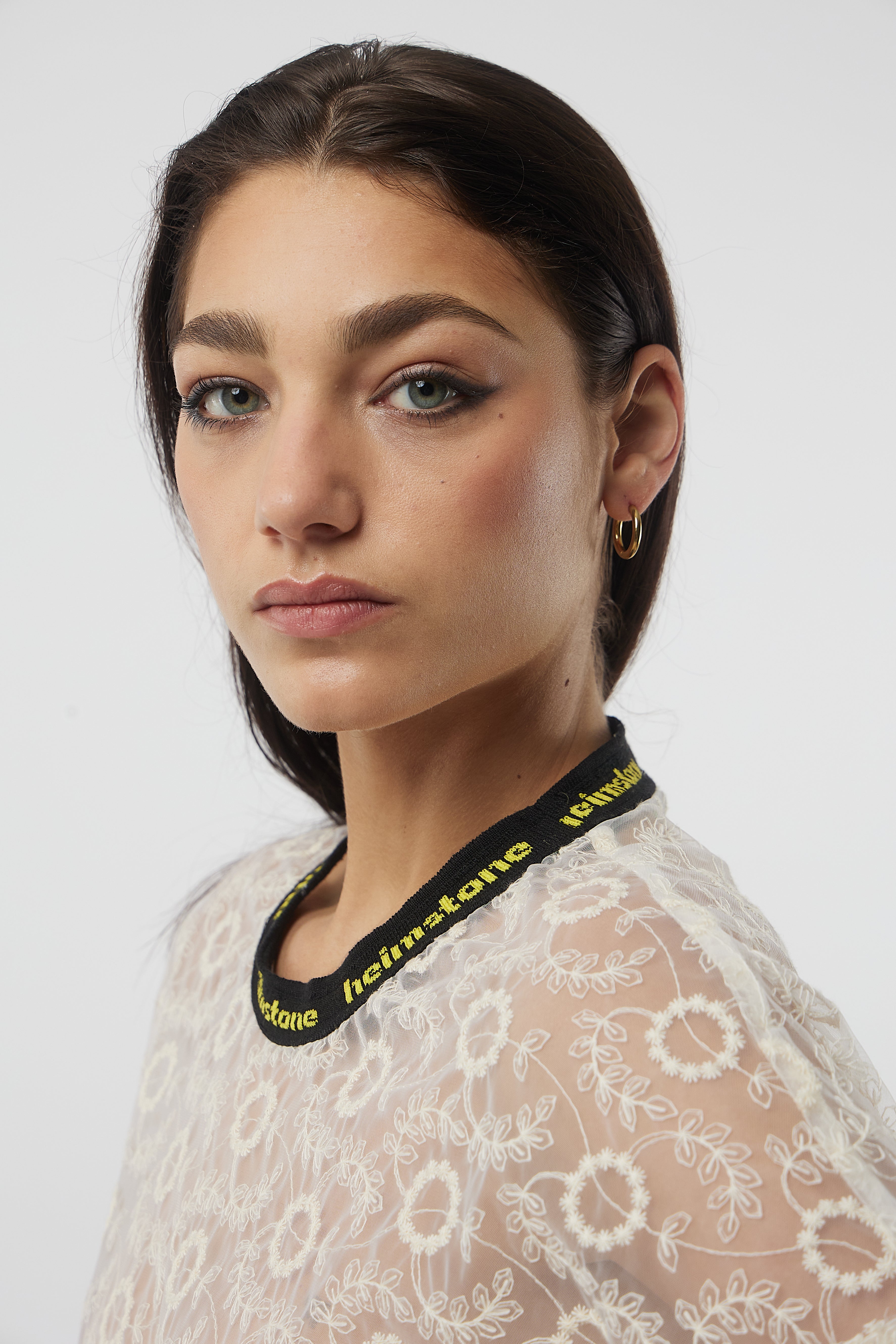 Basket T-Shirt in Ecume Lace