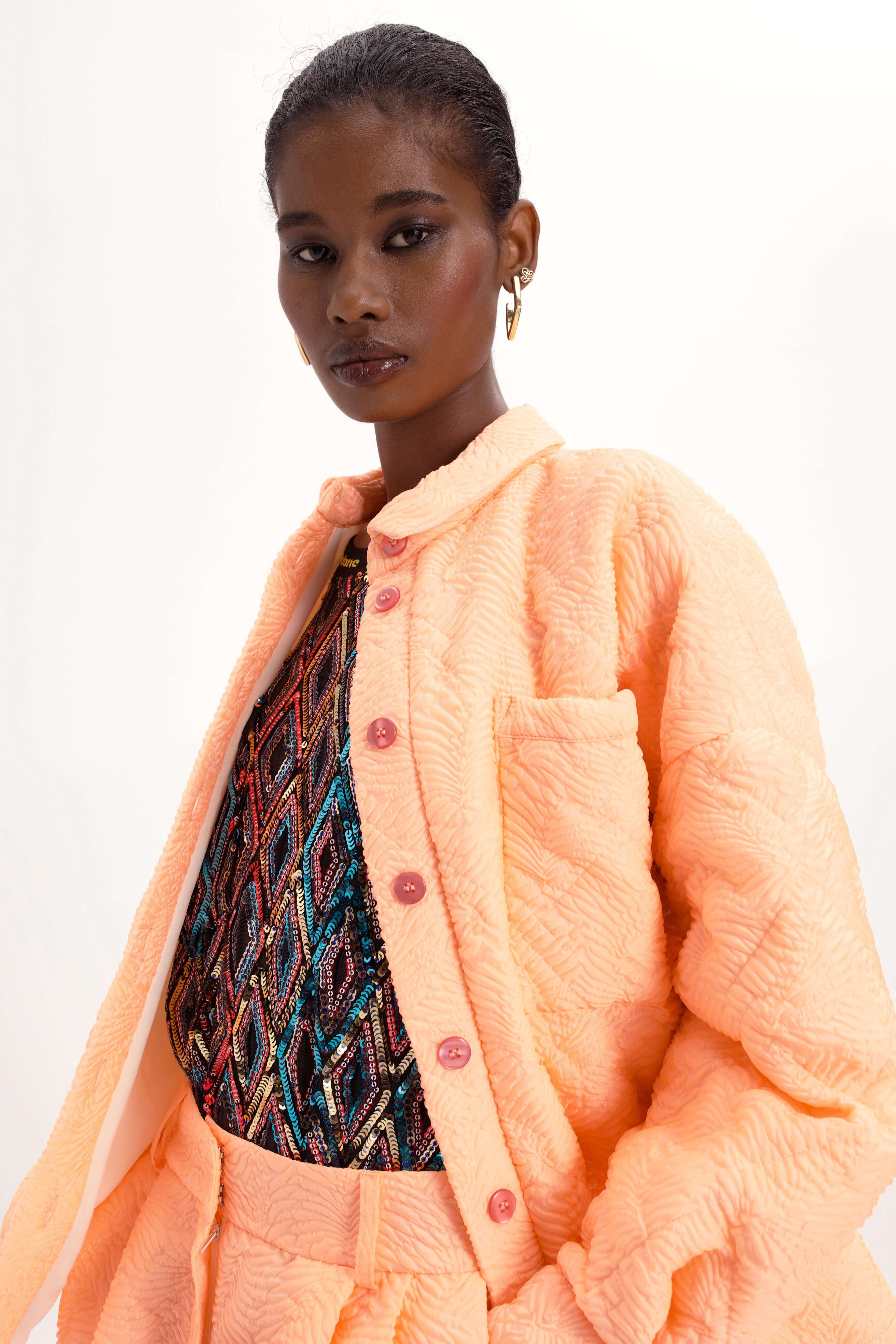 Astrée Shirt in Urchin Roe Canvas