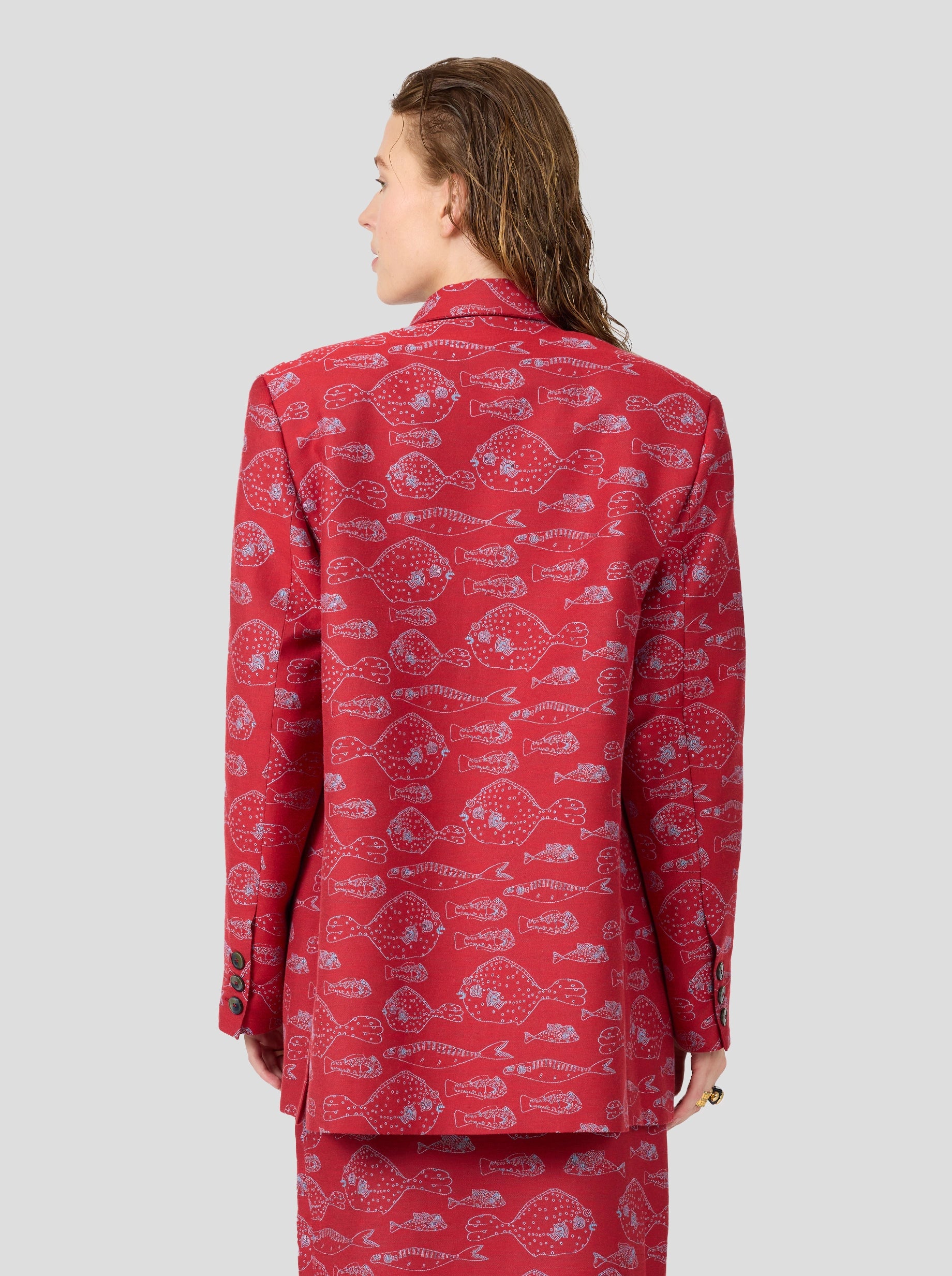 Angus Blazer in Fish Tank Weave