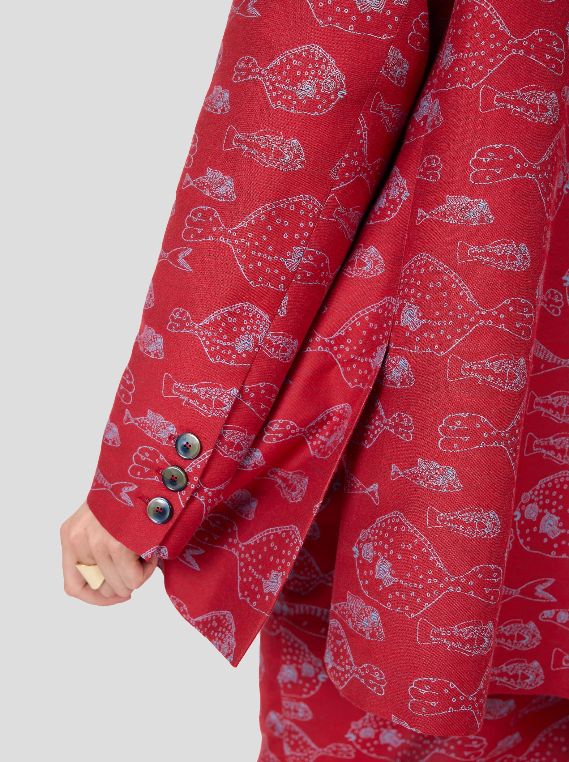 Angus Blazer in Fish Tank Weave