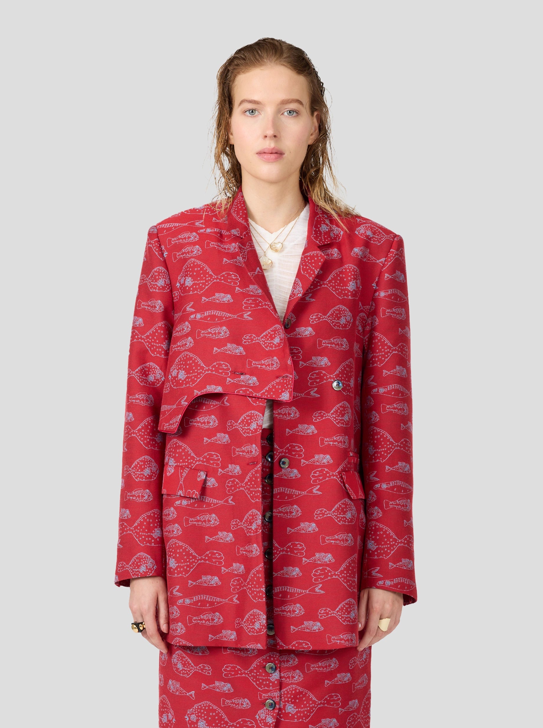 Angus Blazer in Fish Tank Weave