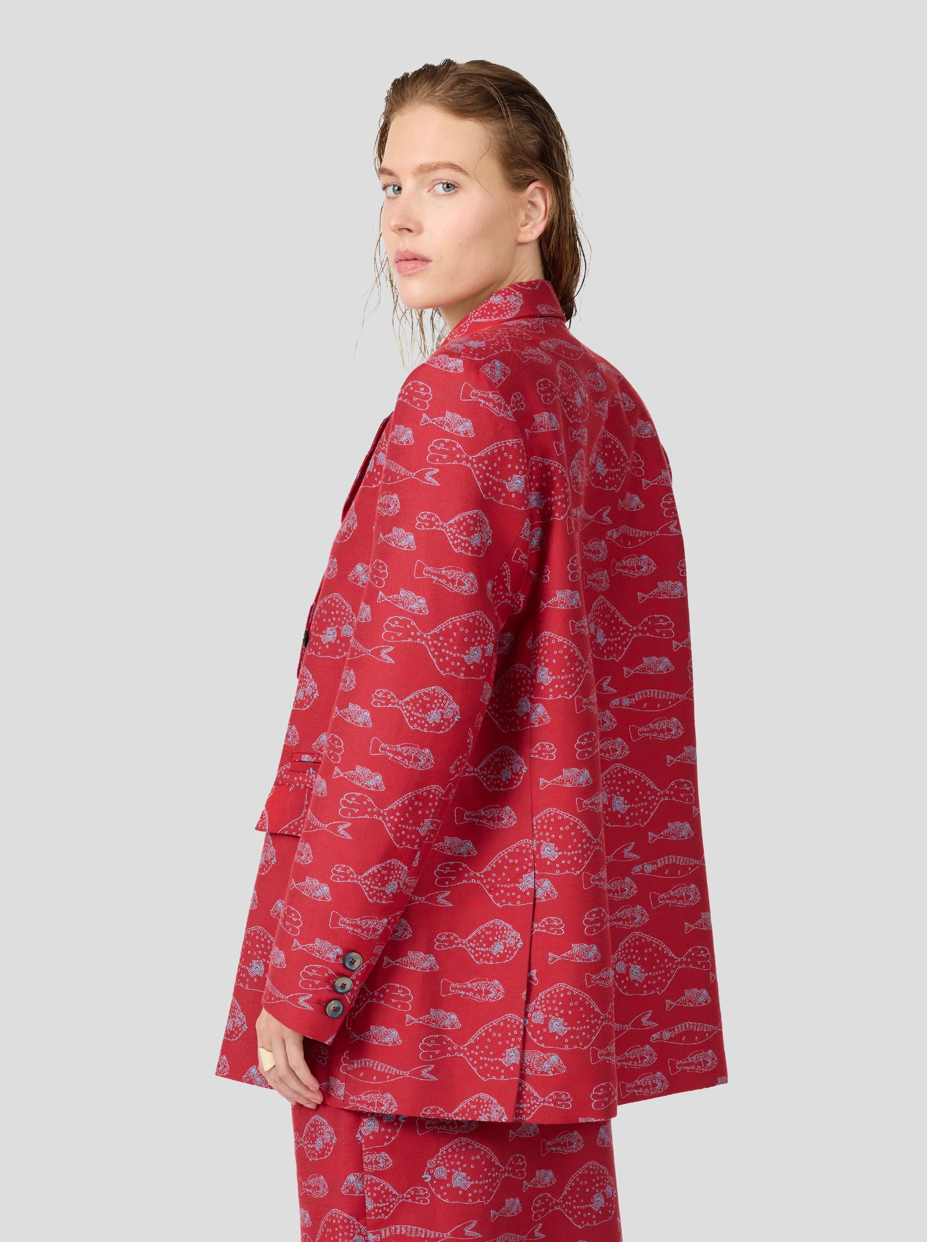 Angus Blazer in Fish Tank Weave