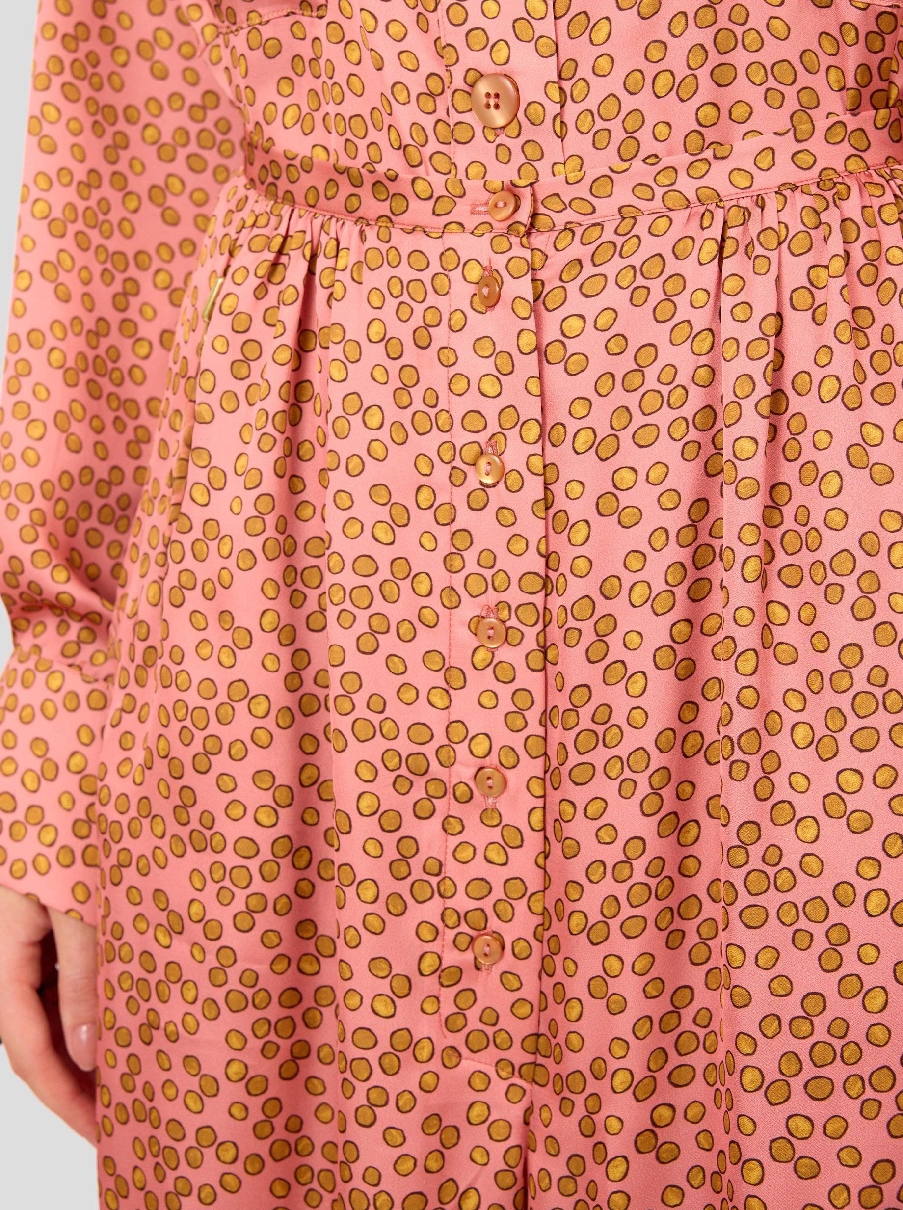 Doll Pants in Canyon Clay Messy Dots Print