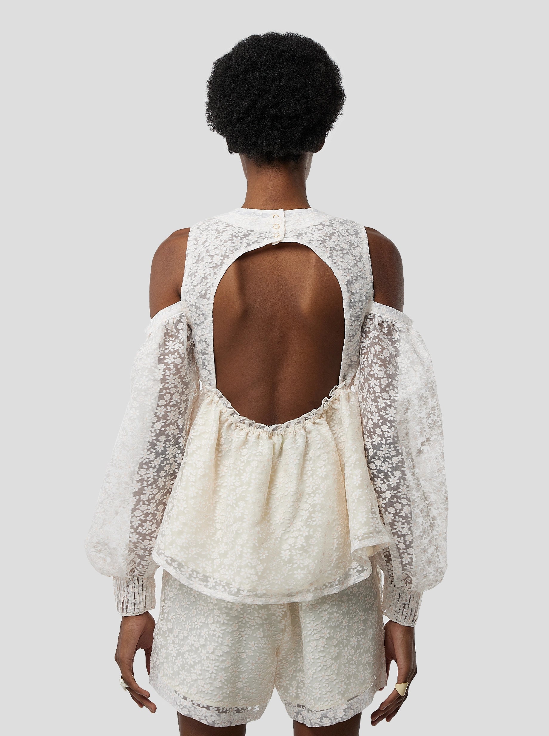 Blanca Blouse in Angel Veil