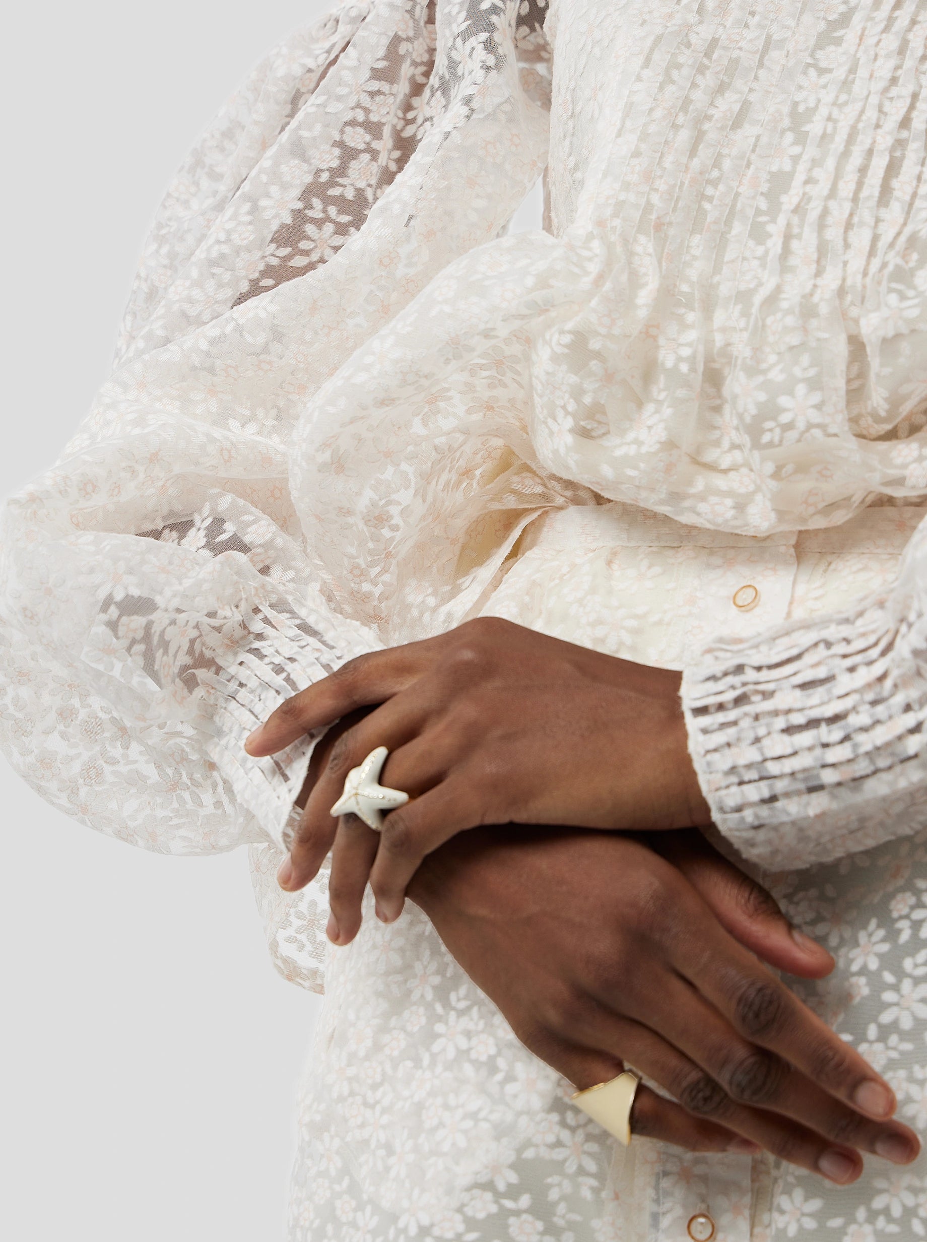 Blanca Blouse in Angel Veil