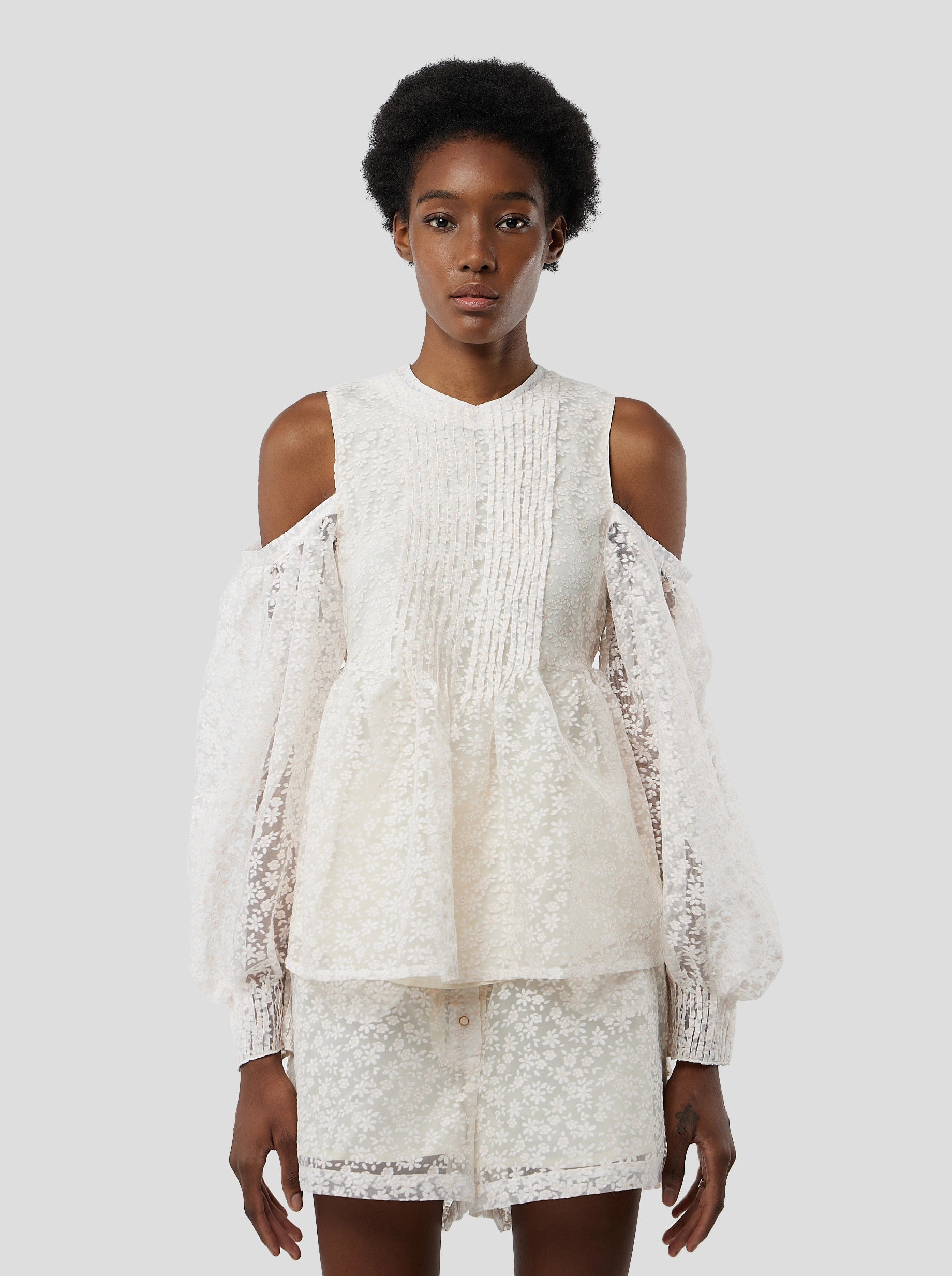 Blanca Blouse in Angel Veil