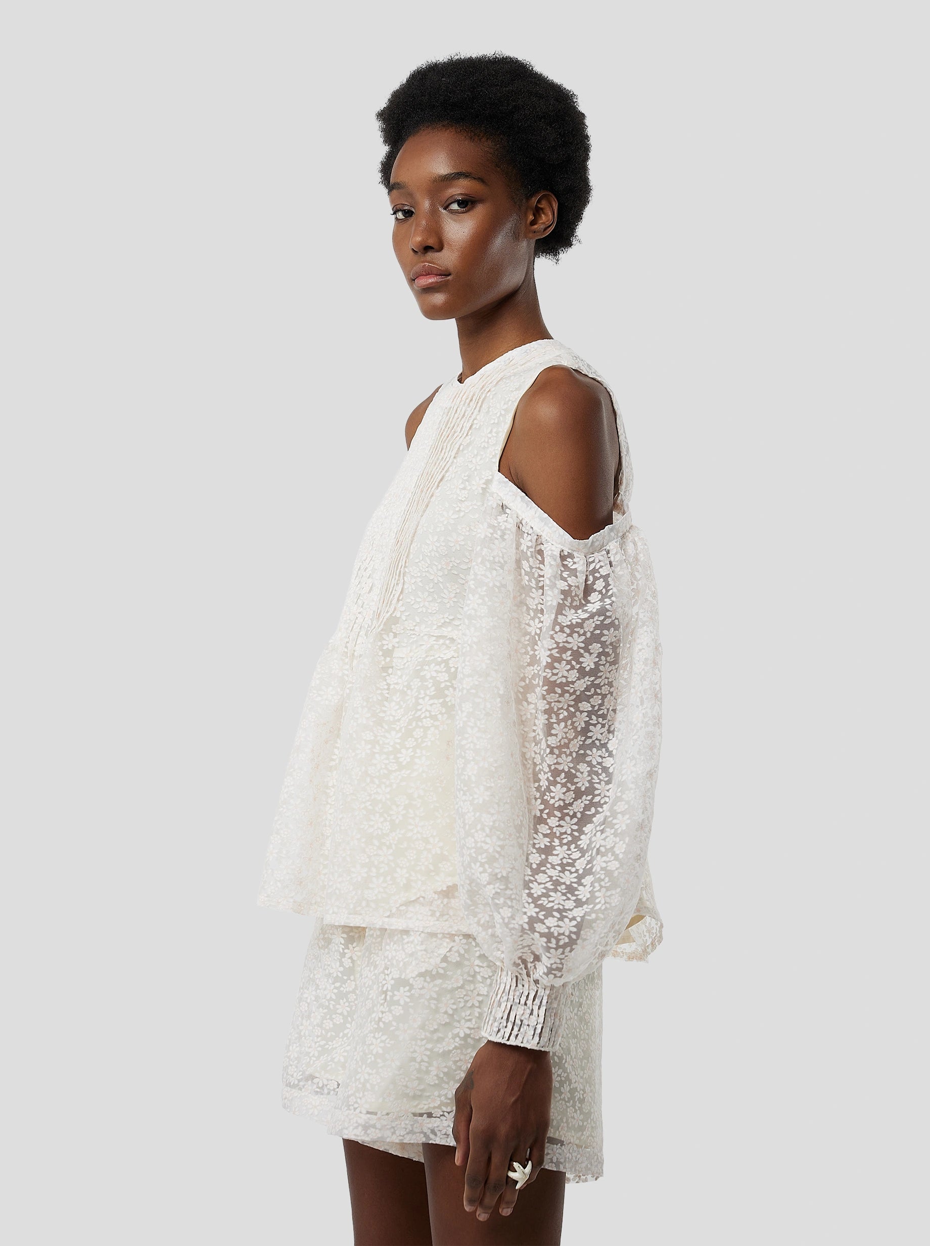 Blanca Blouse in Angel Veil