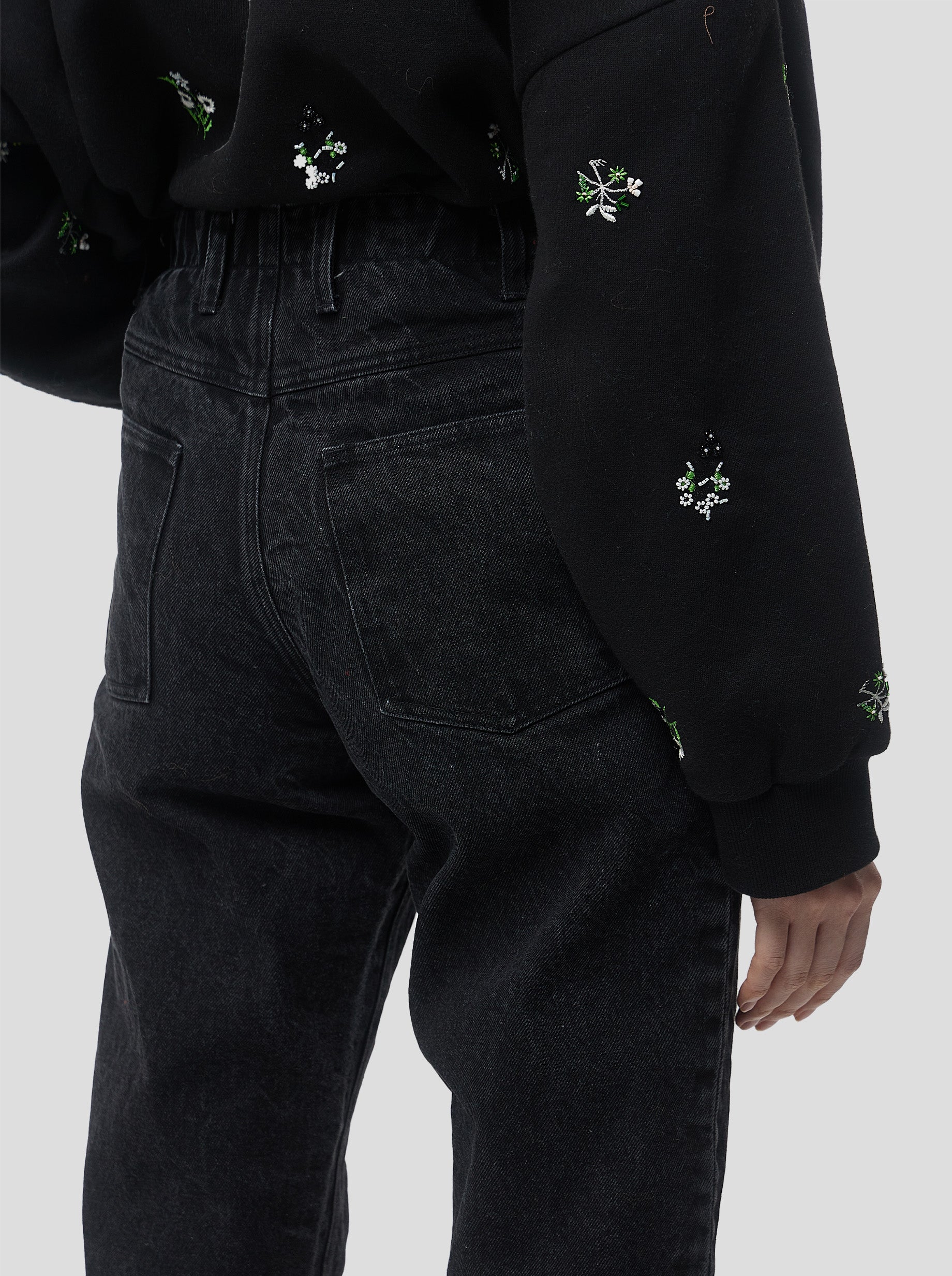 Bean pants in Black denim