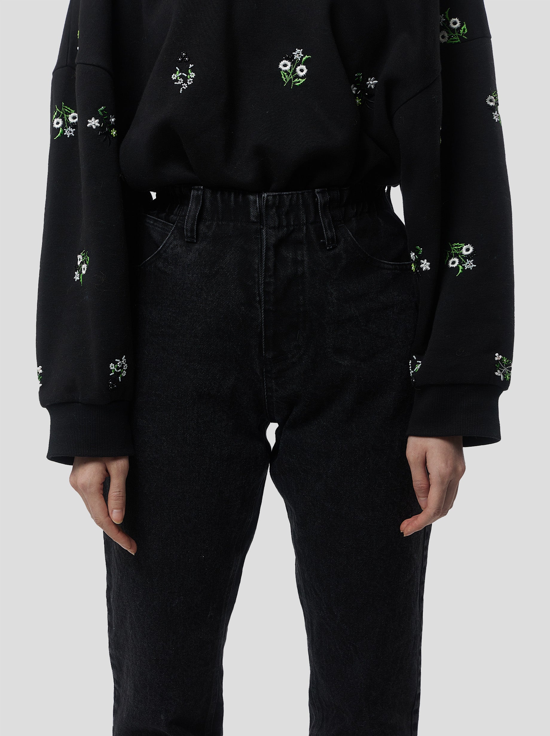 Bean pants in Black denim