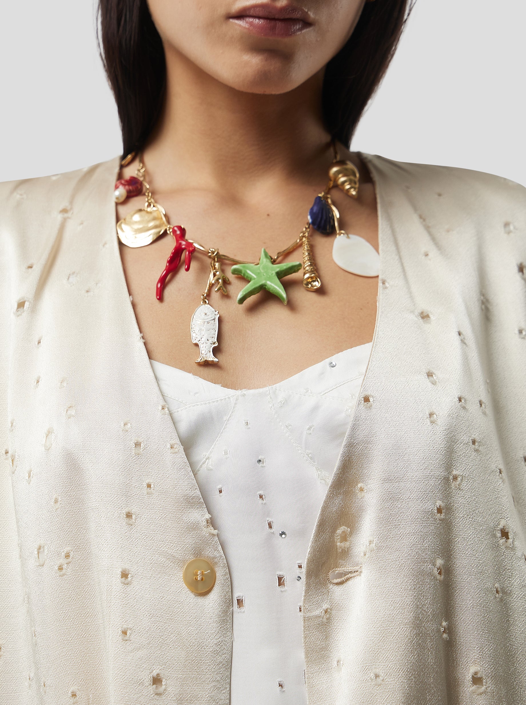 Teen Blazer in Saboté Moon Voile