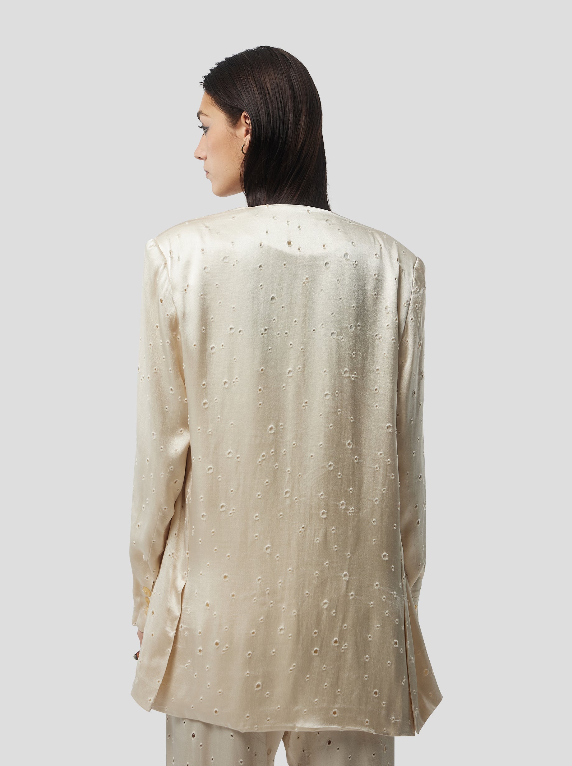 Teen Blazer in Saboté Moon Voile