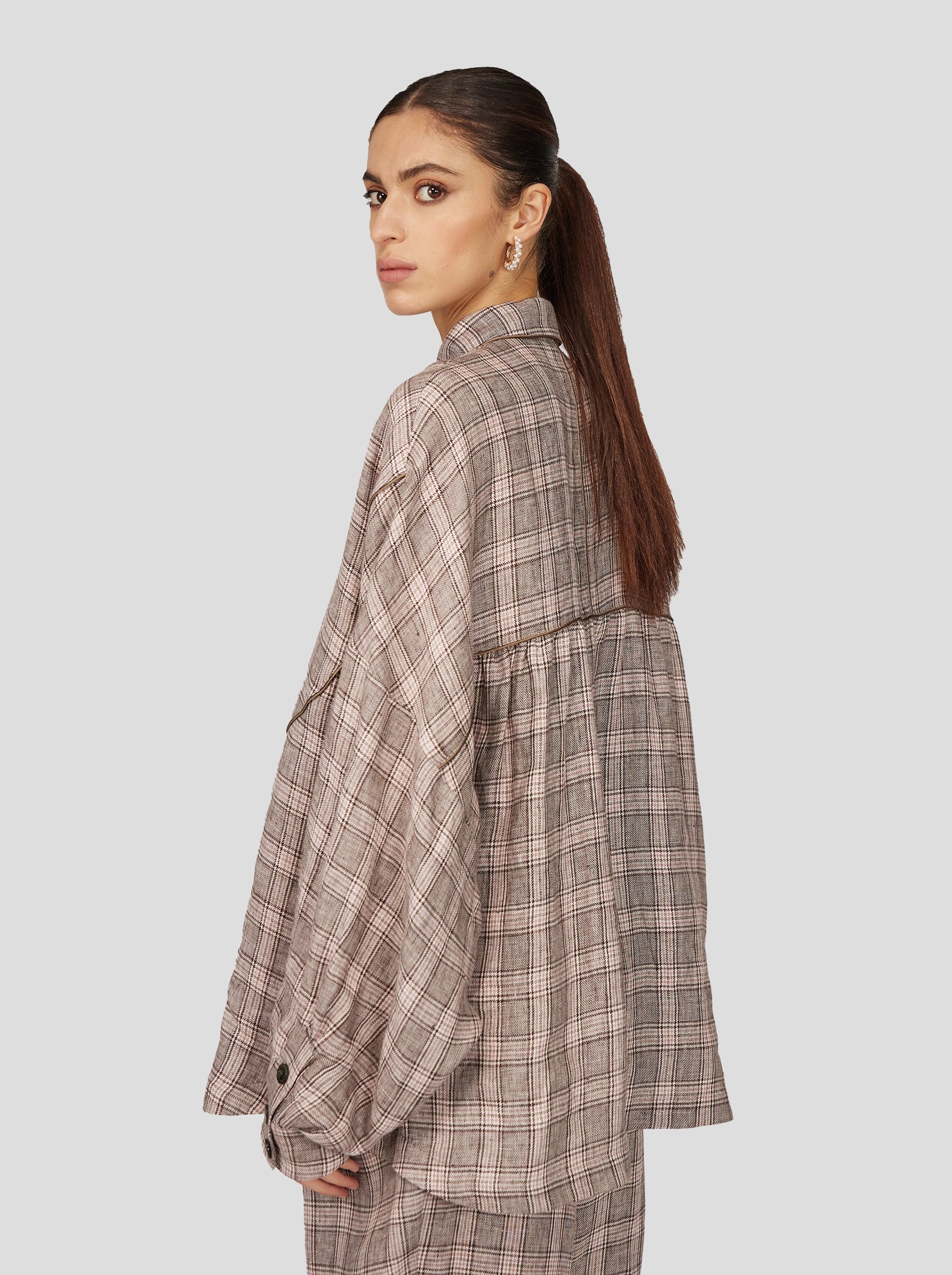 Tasman Shirt in Soft Jute Fabric