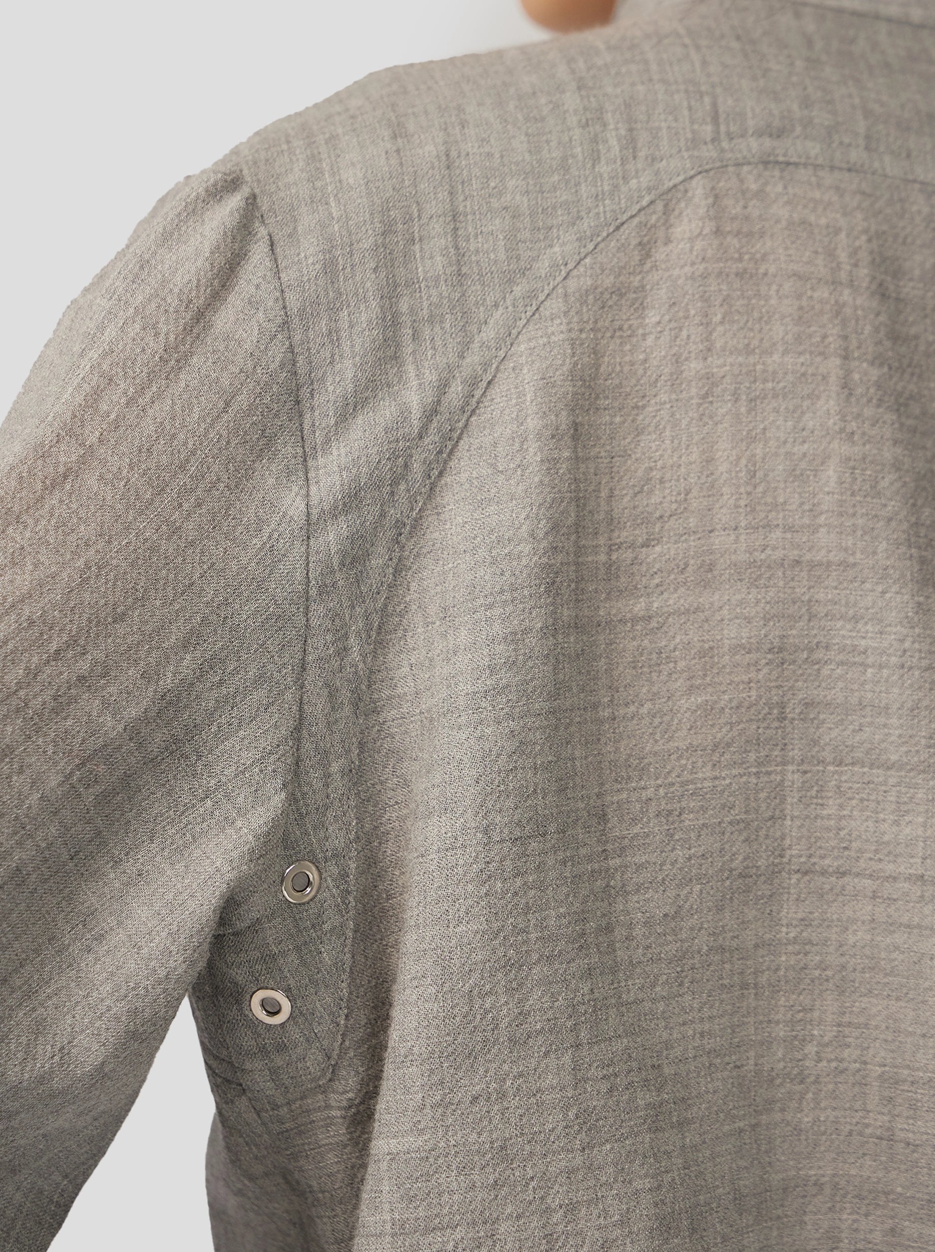 Chemise Tokyo en Drap de laine Cendre