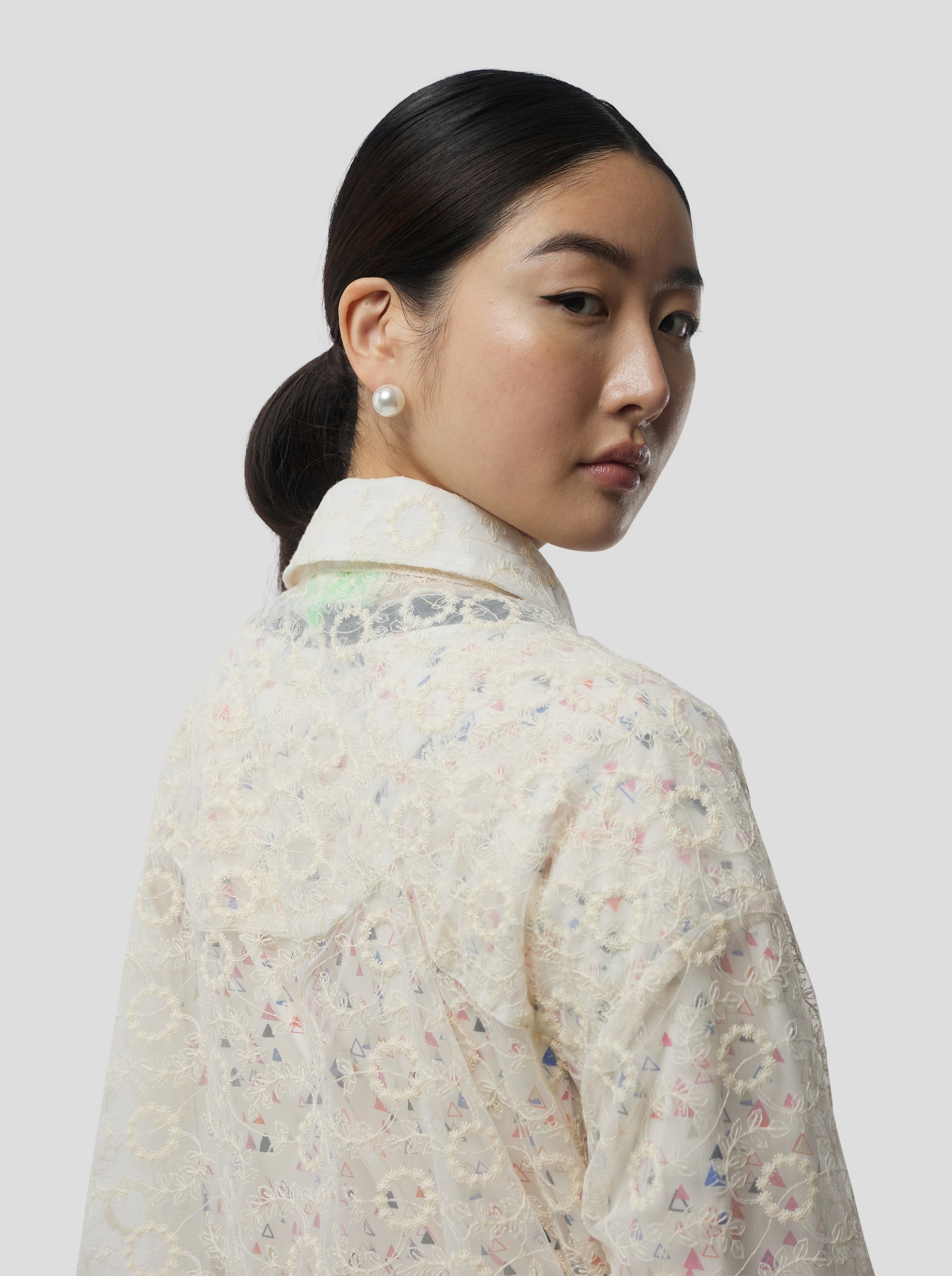 Rover shirt in Ecume Lace