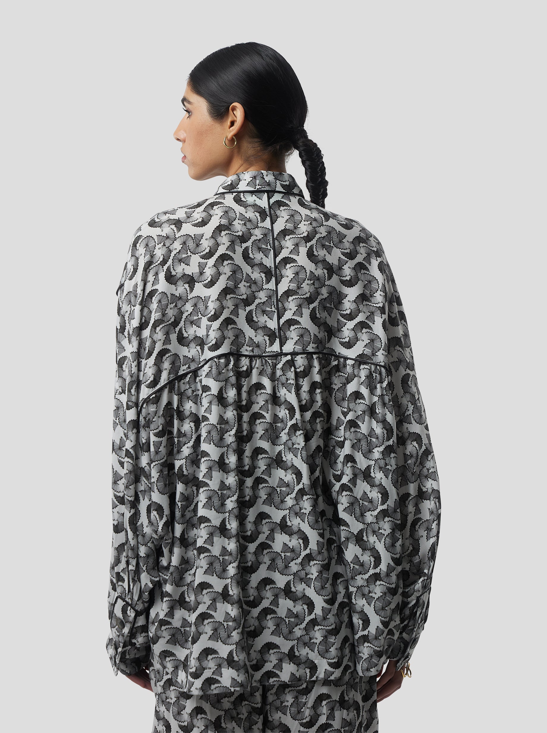 Chemise Tasman en Imprimé Copeaux de Plomb