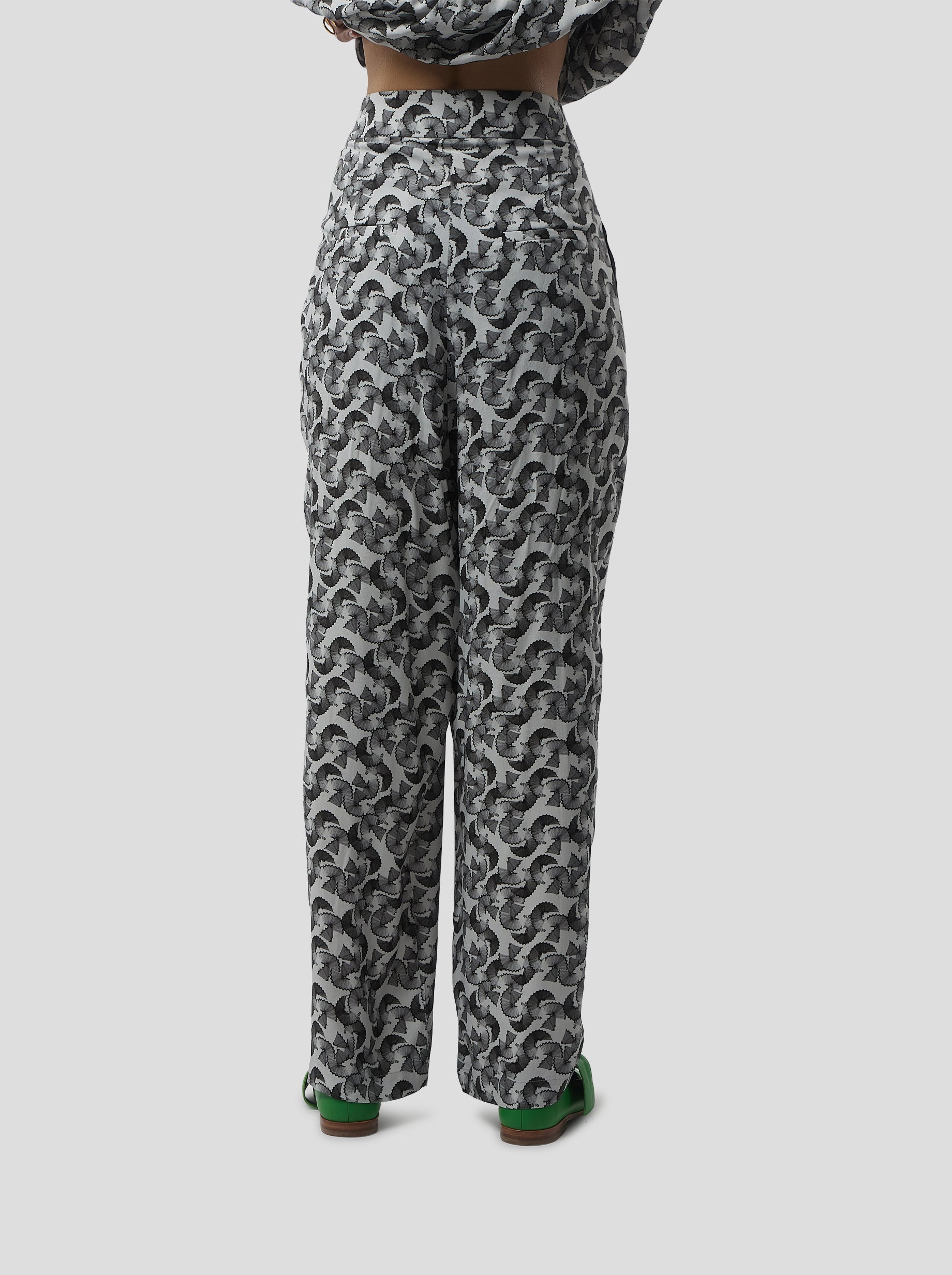 Sakis Pants in Lead shavings print