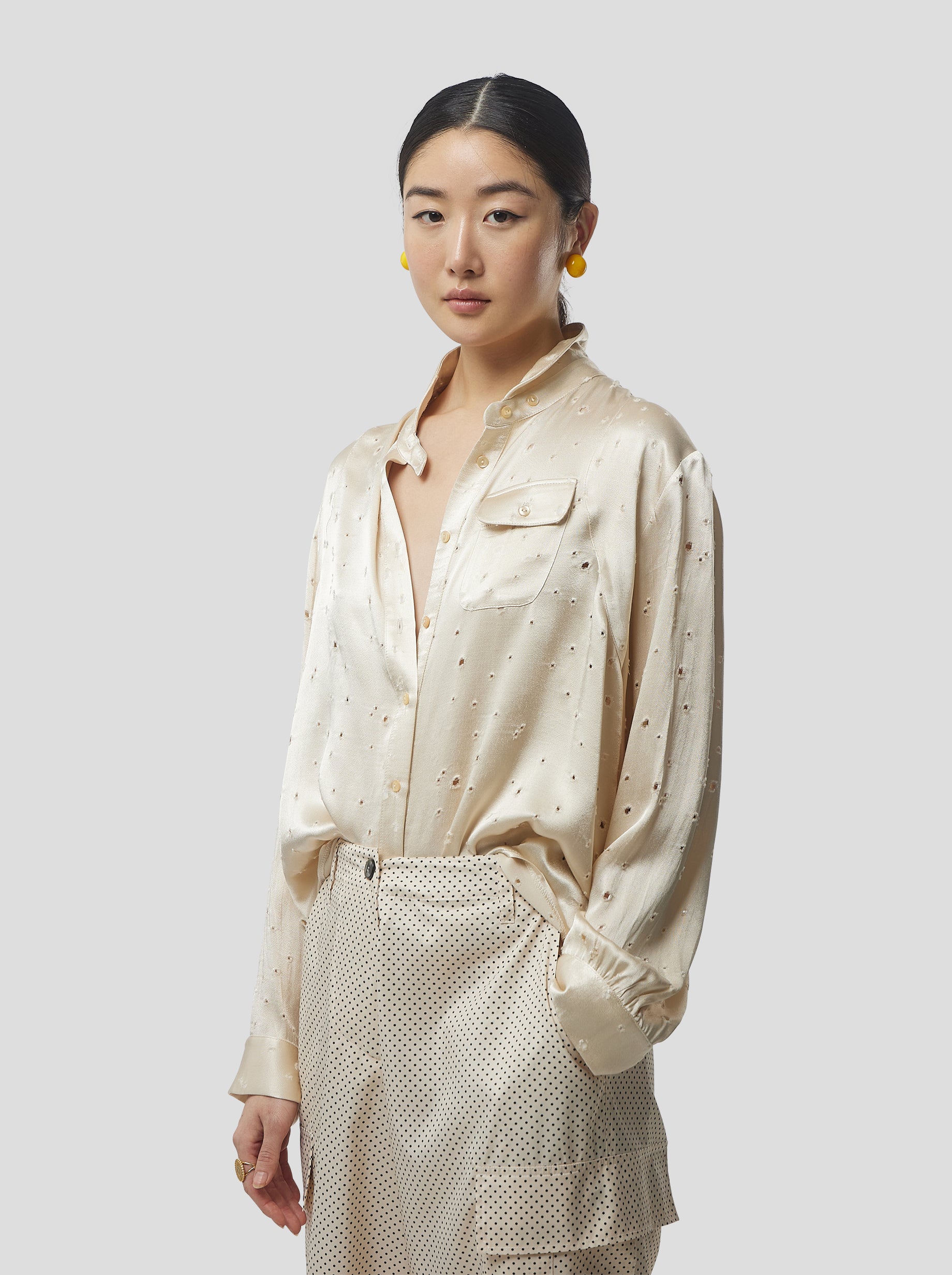 Chemise Tokyo en Voile Lune saboté