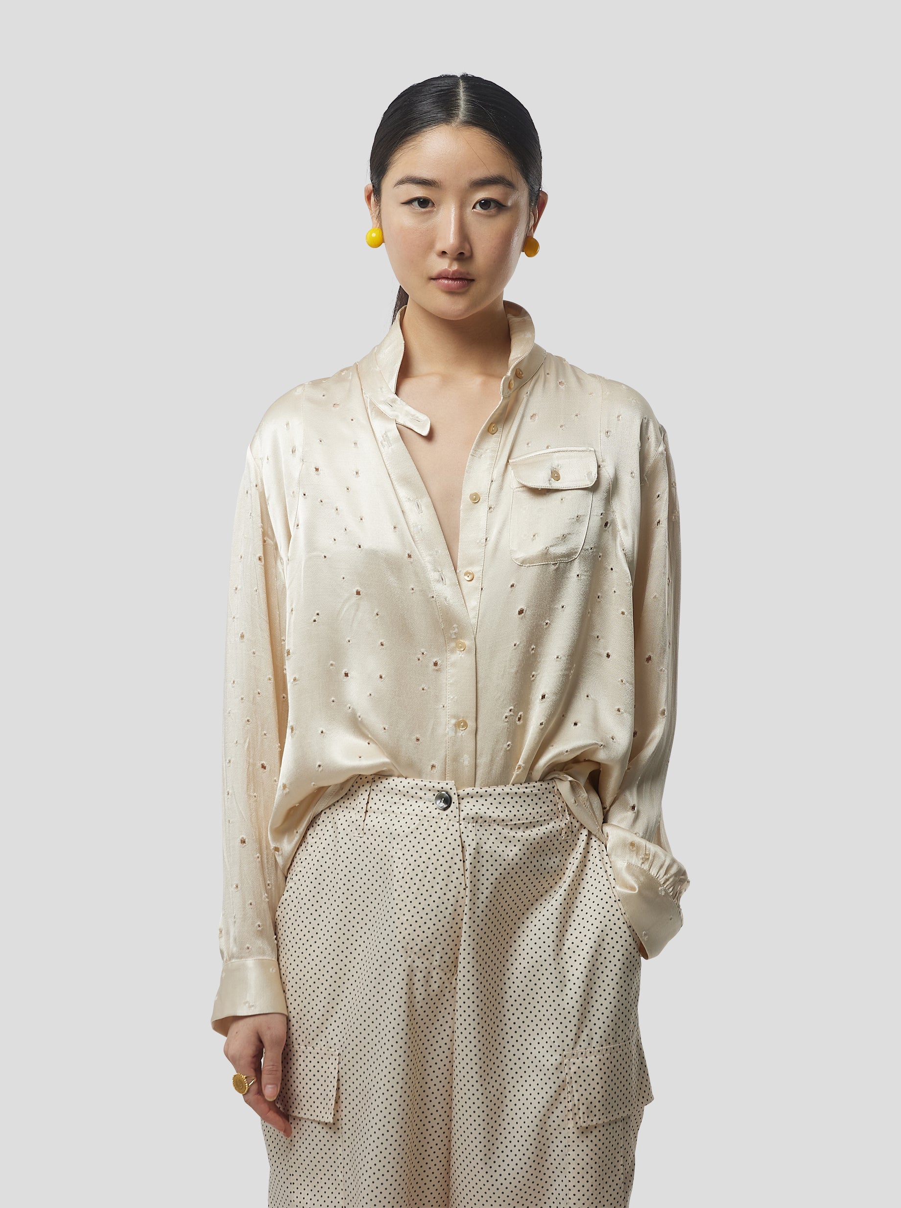 Chemise Tokyo en Voile Lune saboté