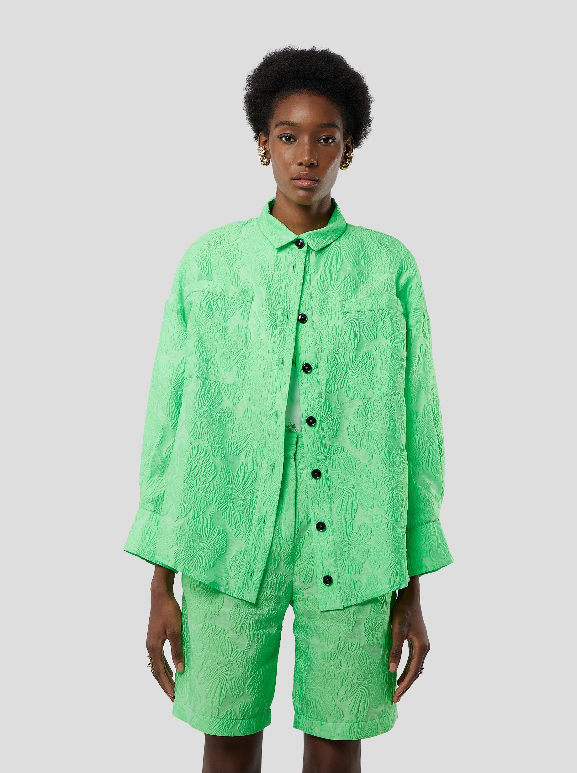 Chemise Astrée en tissu Cactus gaufré