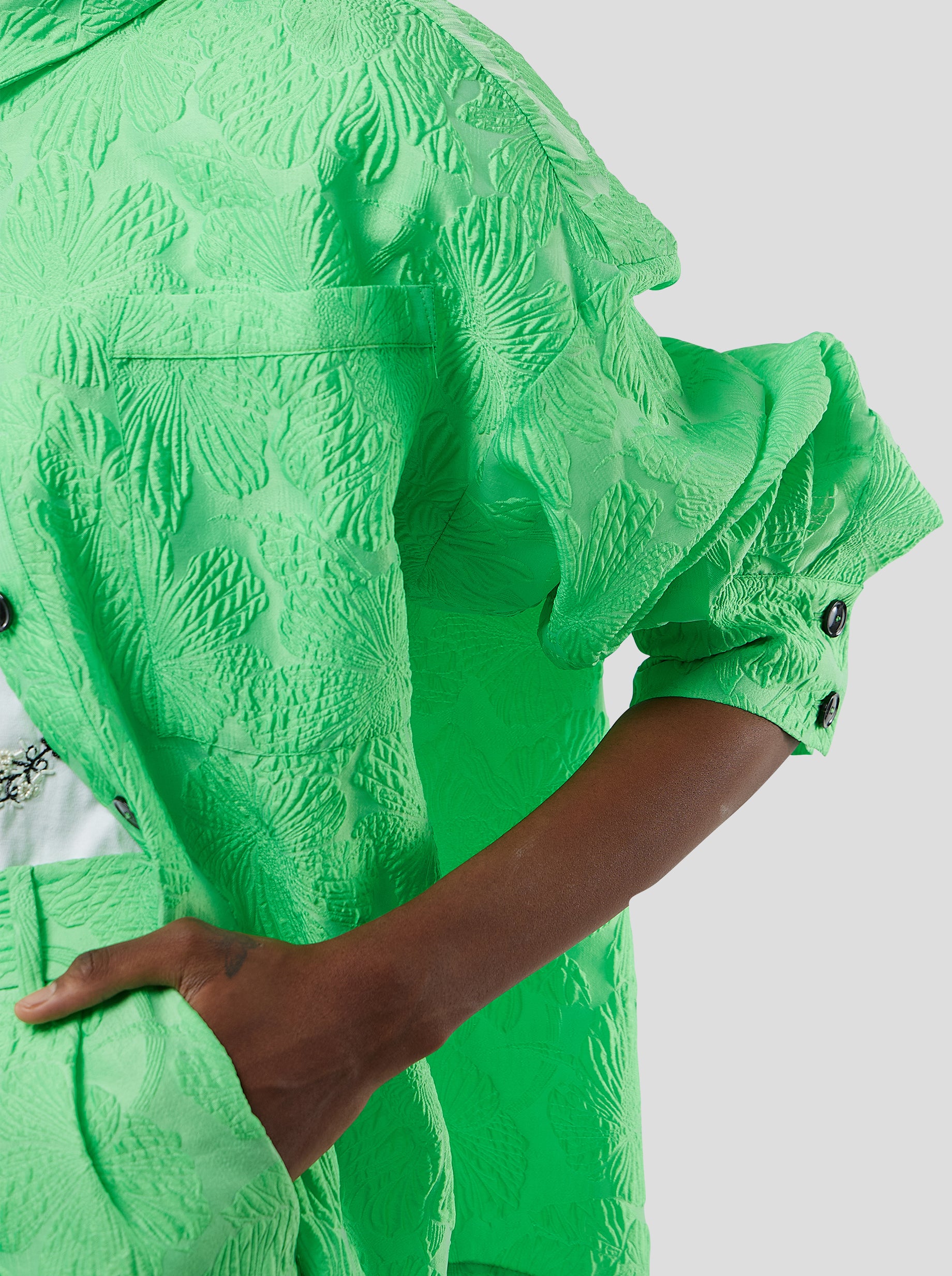 Chemise Astrée en tissu Cactus gaufré