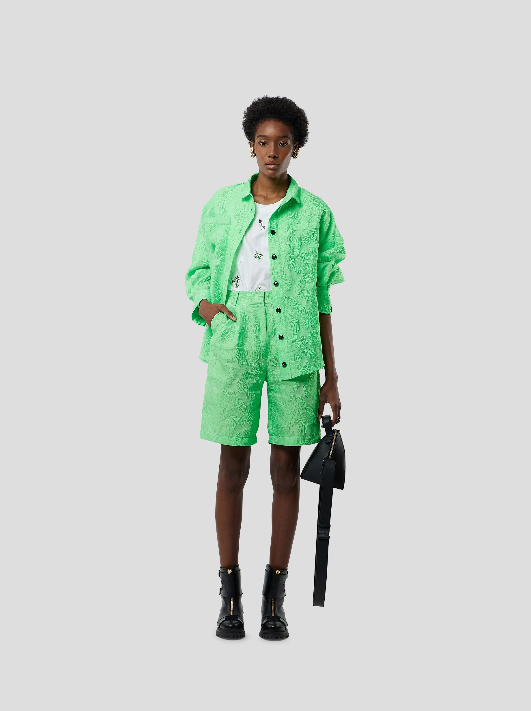 Chemise Astrée en tissu Cactus gaufré