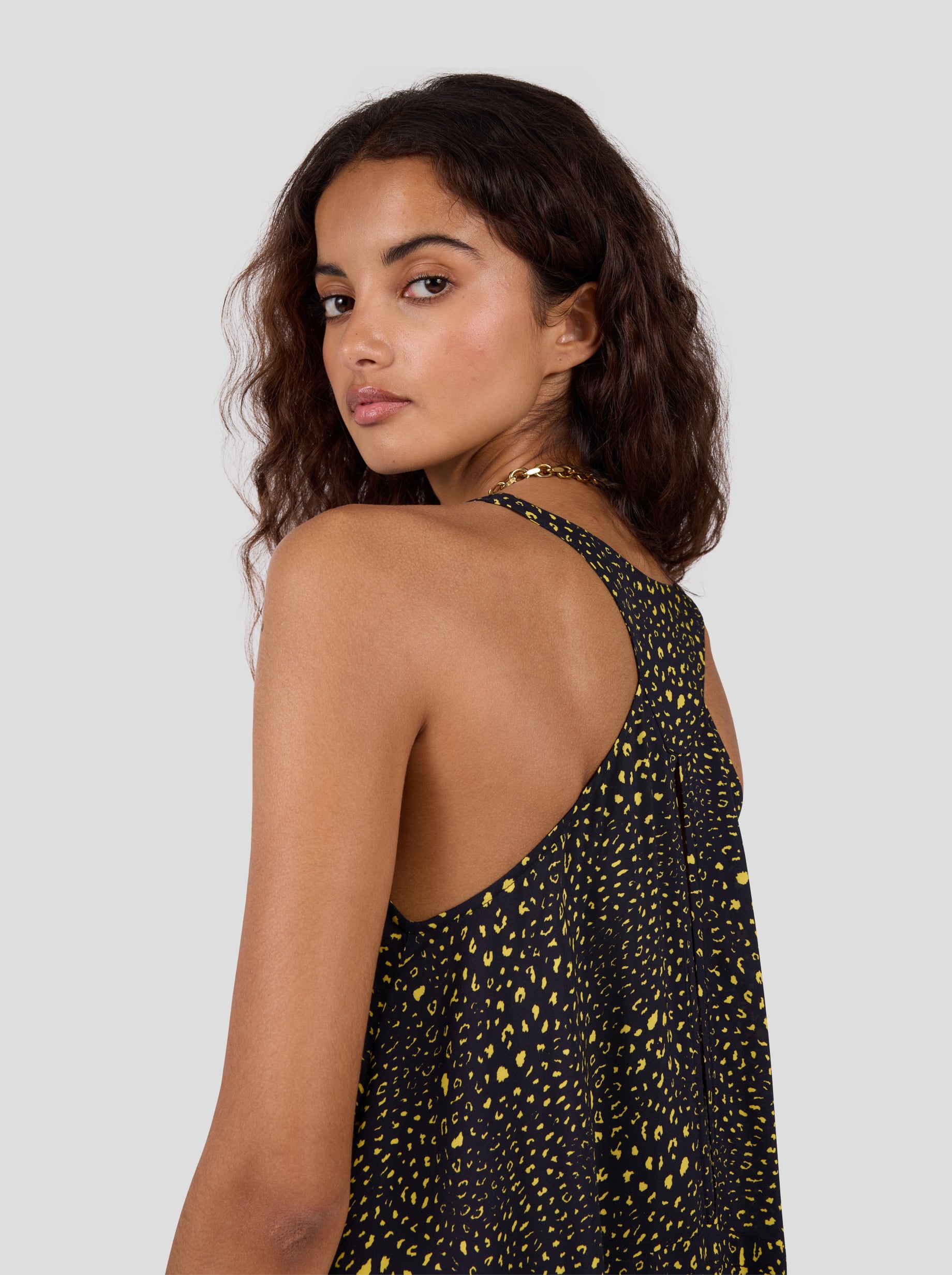 Java Dress in Black Leopard